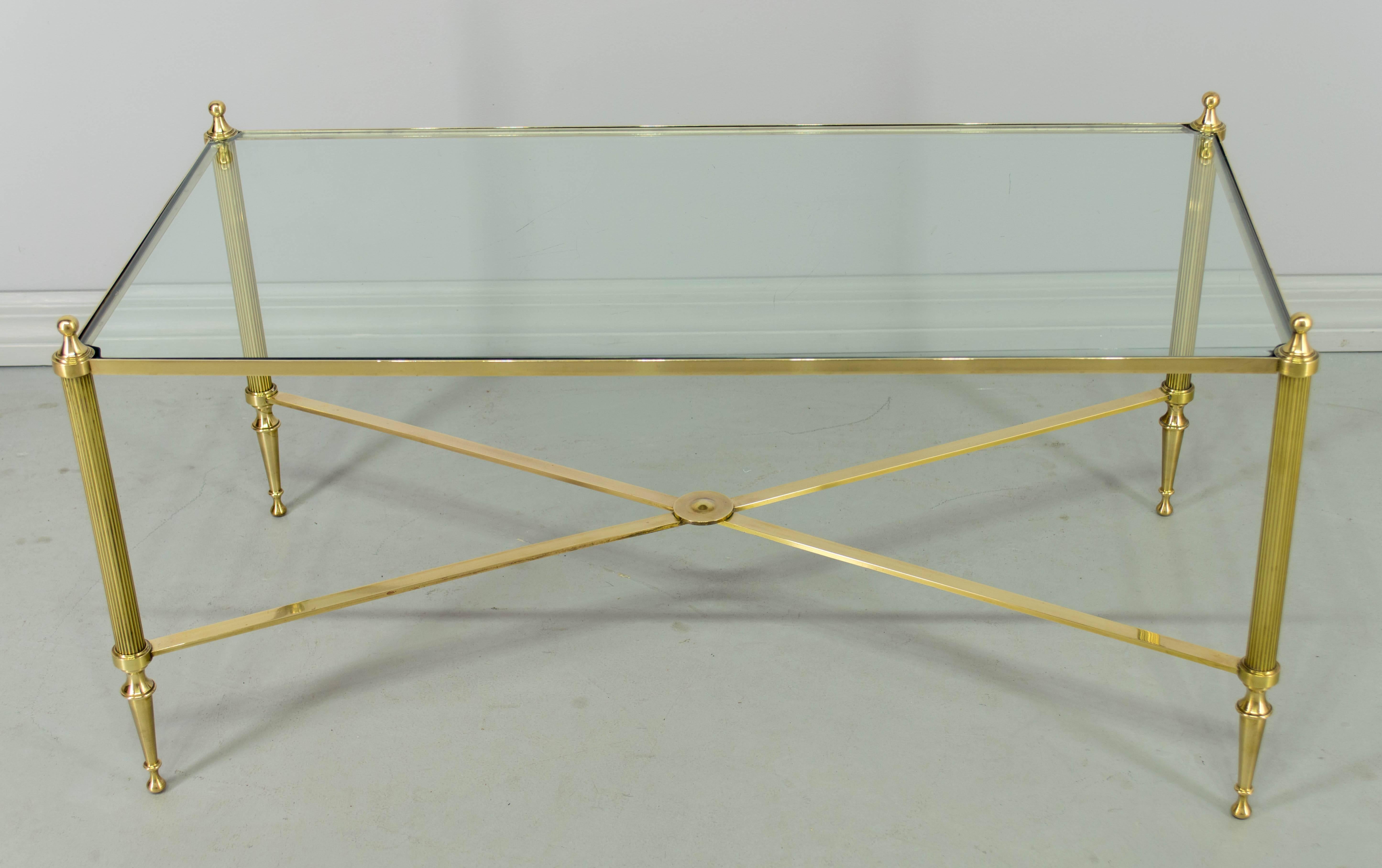 French Brass Cocktail or Coffee Table 5