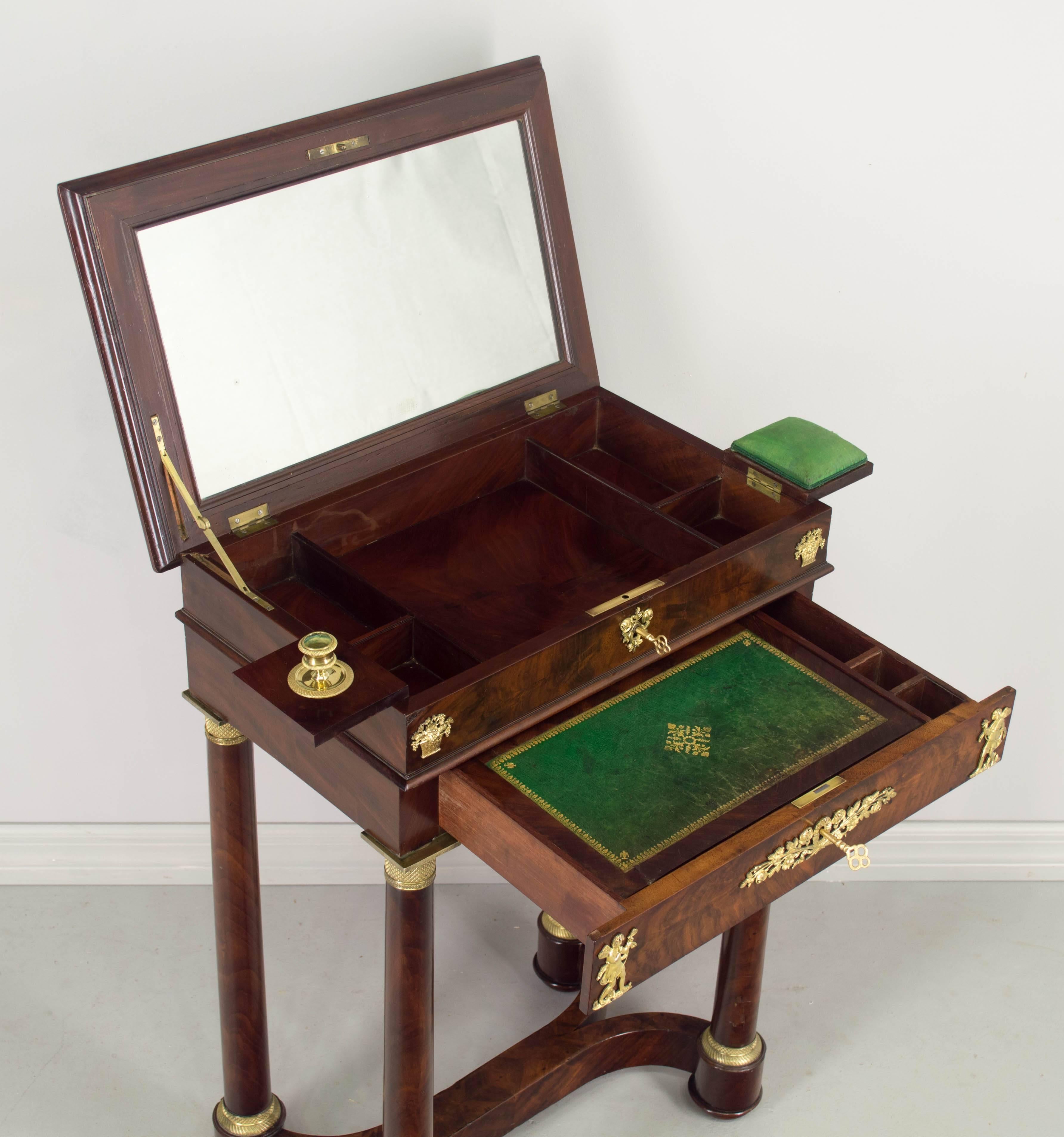 19th Century French Empire Travailleuse or Side Table 3