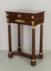 19th Century French Empire Travailleuse or Side Table