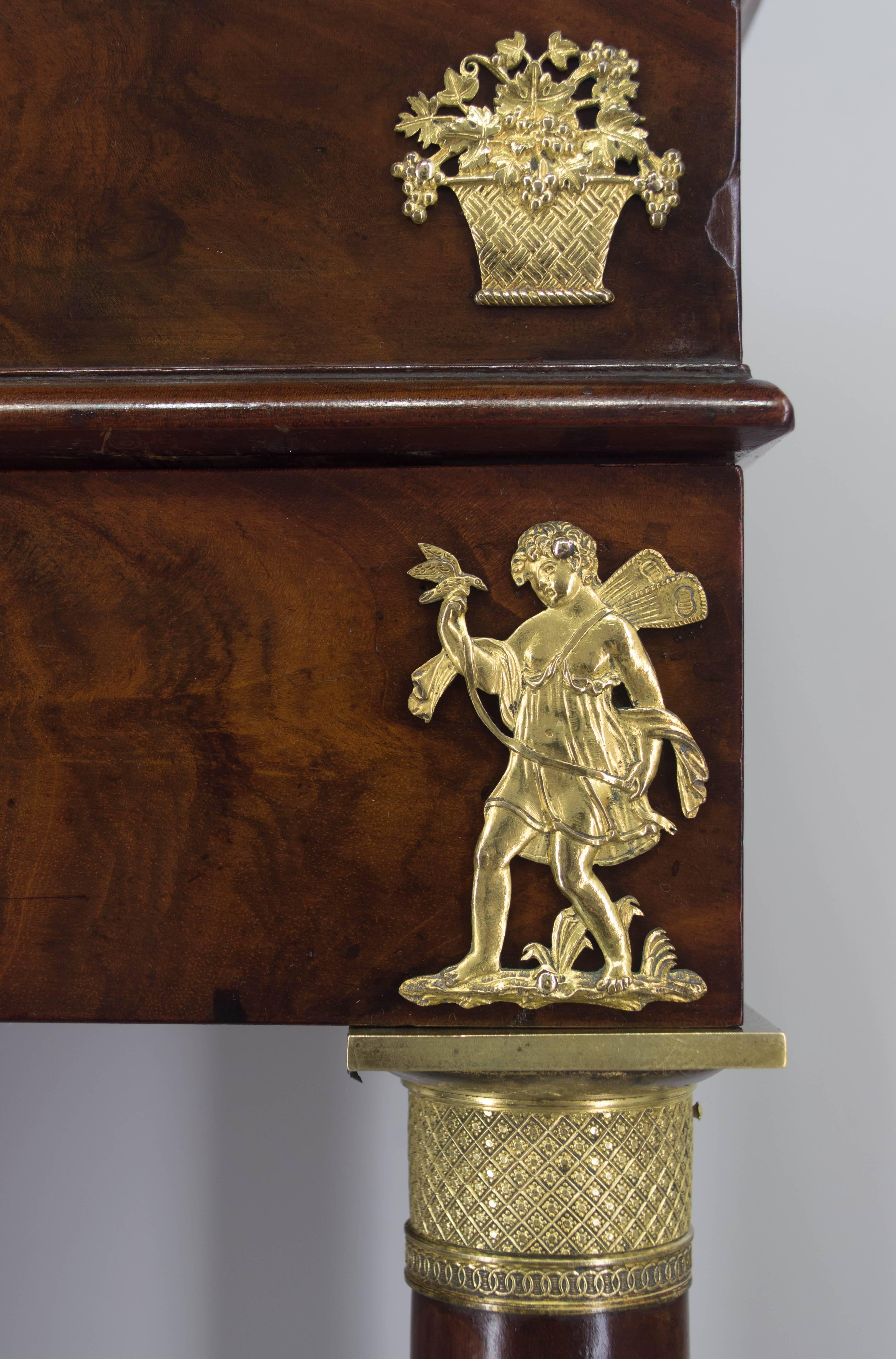 19th Century French Empire Travailleuse or Side Table 6