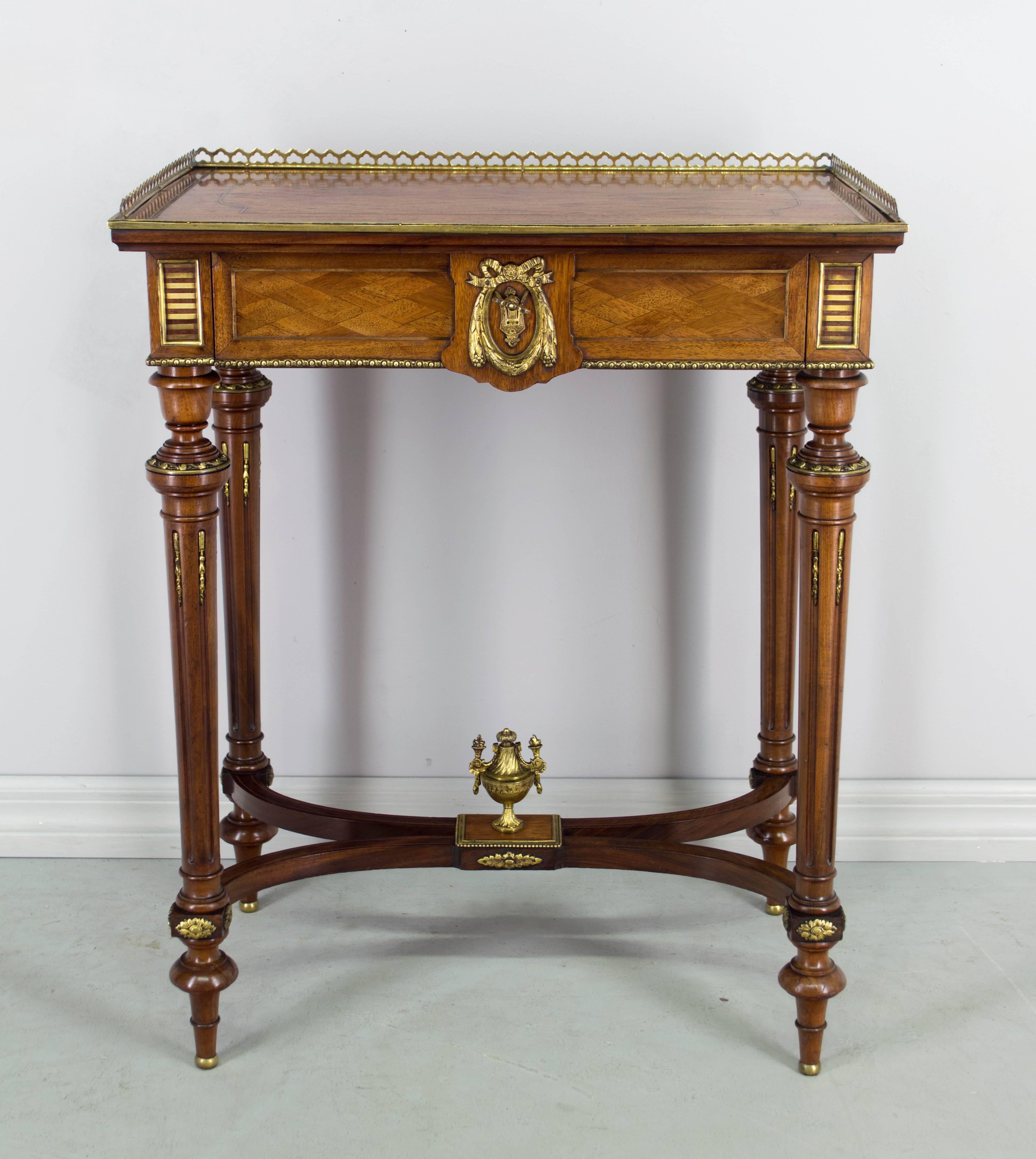 French 19th Century Napoleon III Travailleuse or Side Table