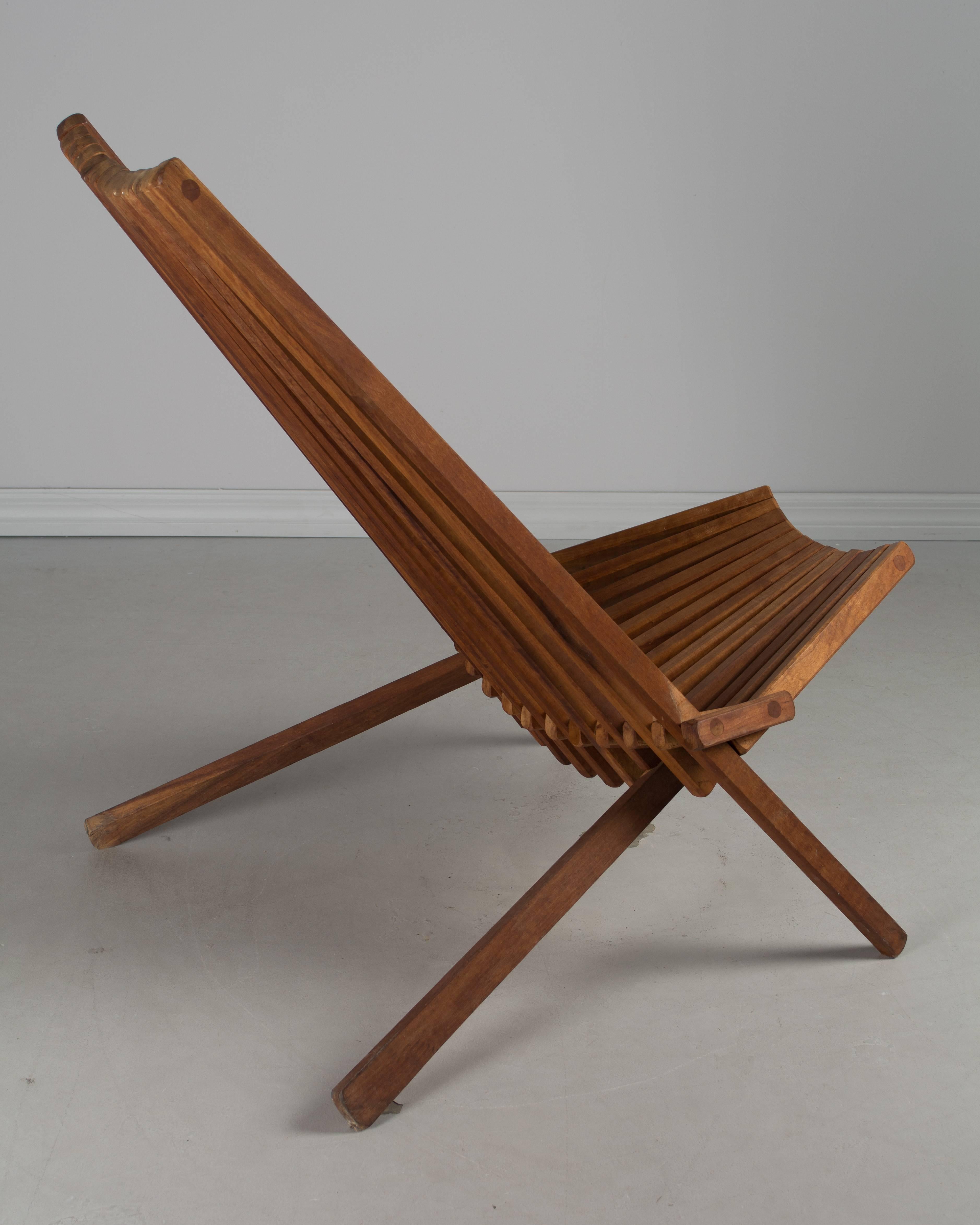 mid century folding chair