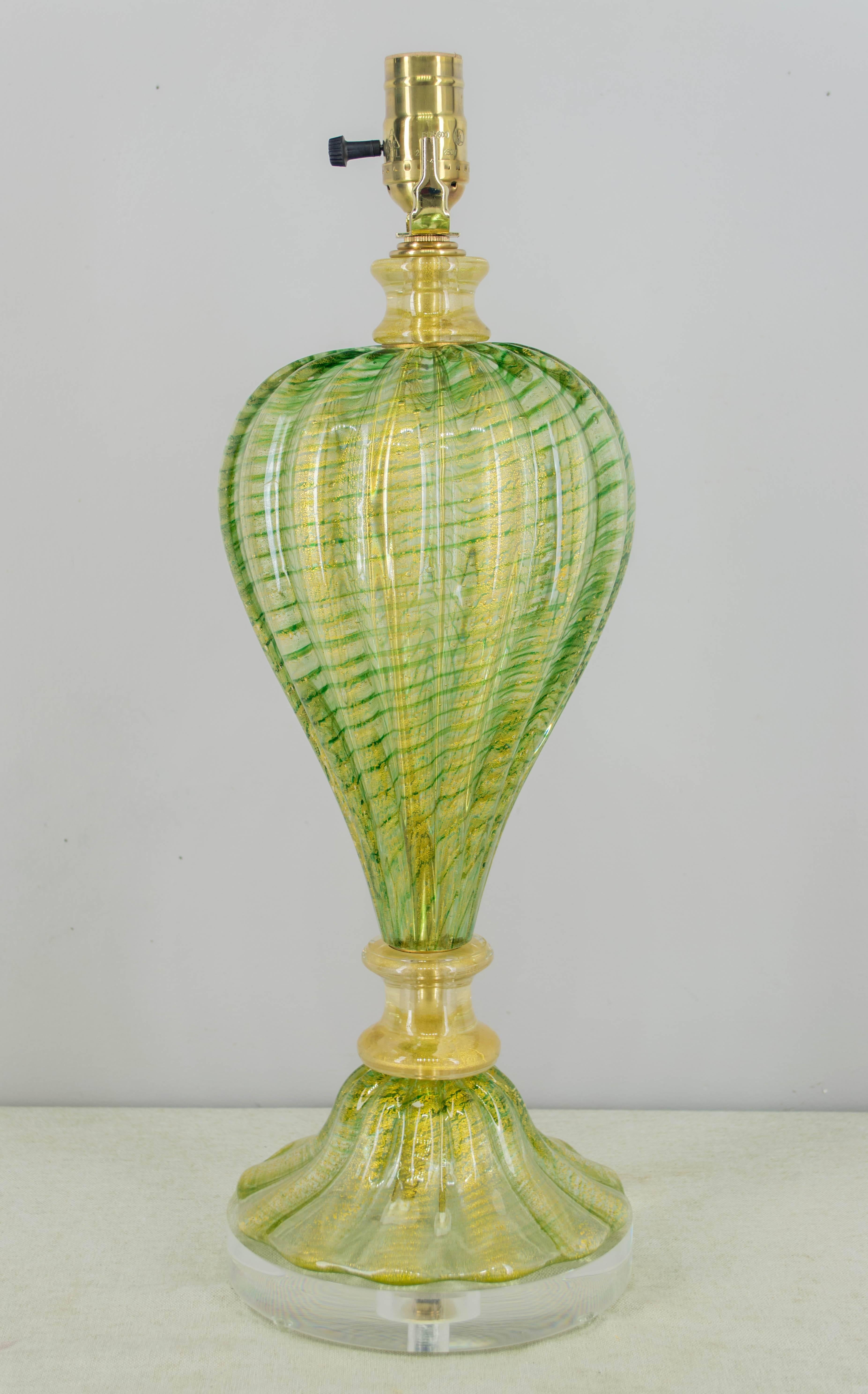 20th Century Murano Glass Lamp