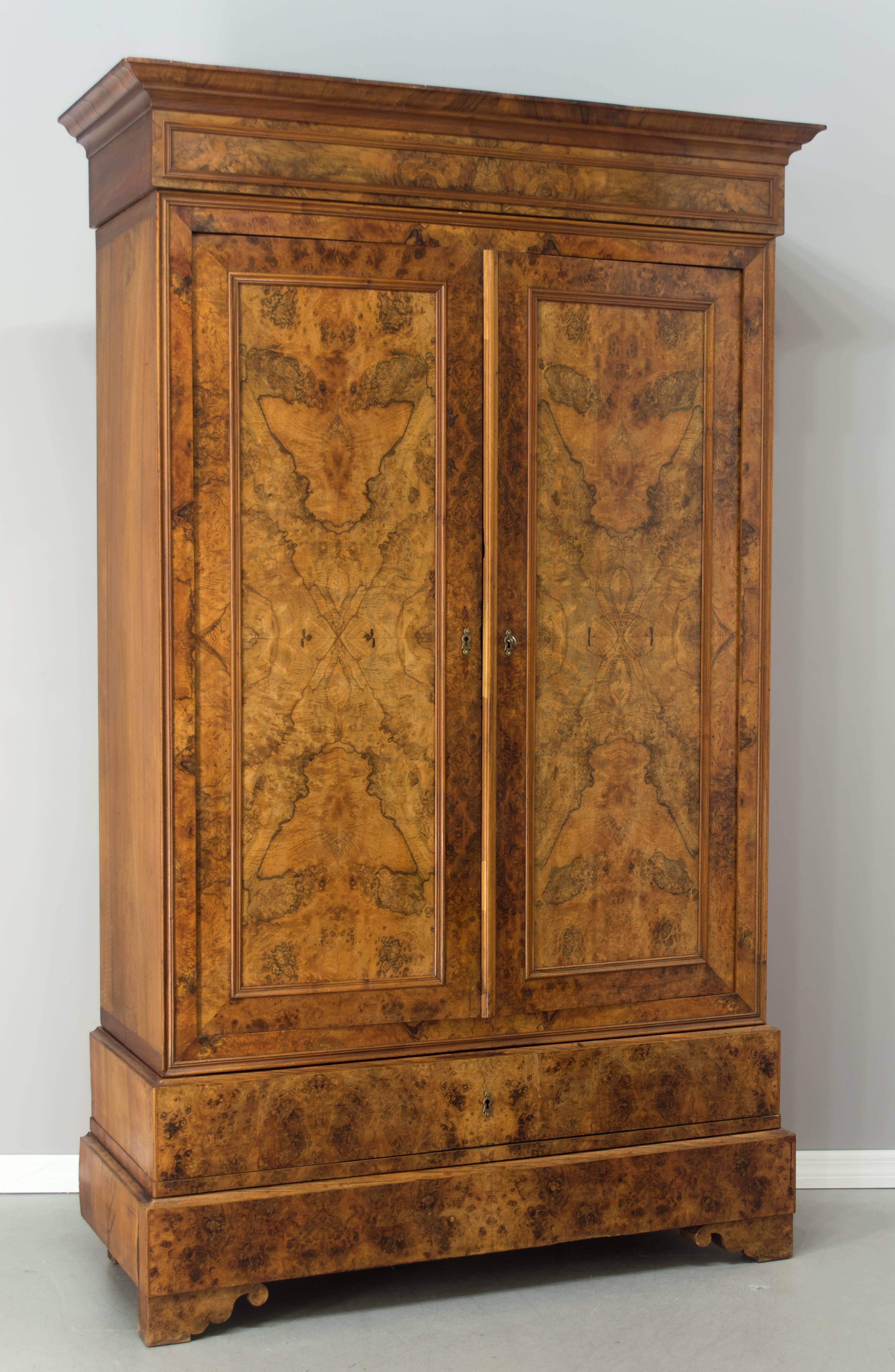 19th Century Louis Philippe Armoire In Excellent Condition In Winter Park, FL