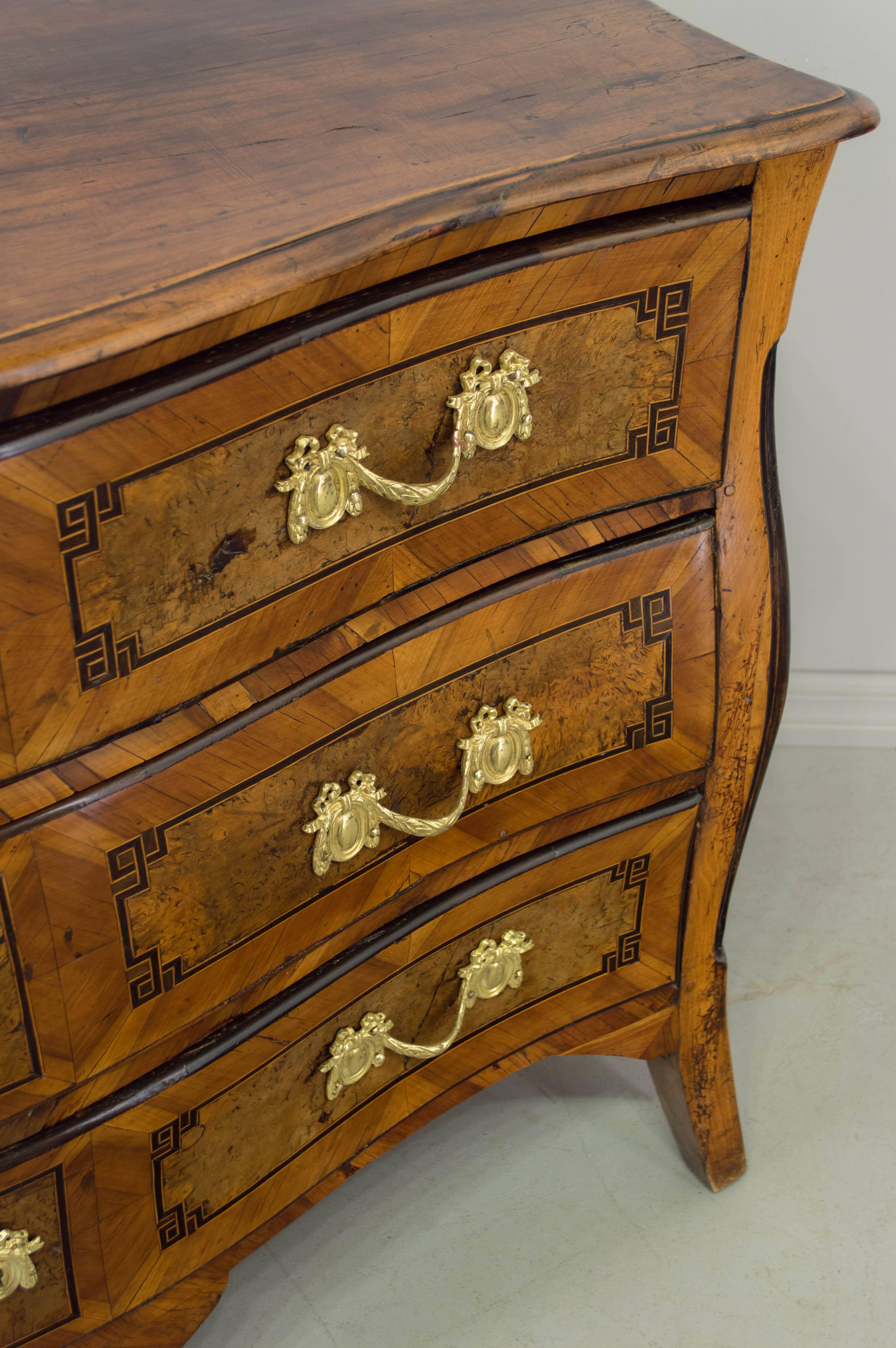 18th Century Louis XV Serpentine Commode or Chest of Drawers 3