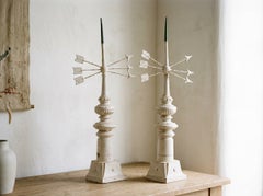 19th Century French Cast Iron Weather Vane, a pair