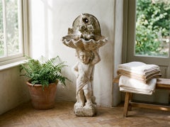 19th Century French Cast Stone Fountain, Neoclassical, Circa 1870-1890