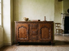 18th Century French Enfilade, Solid Apple Wood & Oak, Hand-Carved