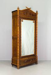 19th Century French Faux Bamboo Armoire
