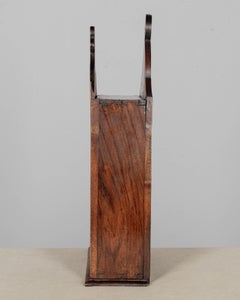 19th Century French Fariniere Box, Hand-Carved Walnut, Circa 1850