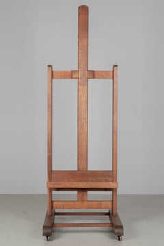 Adjustable French Oak Painter's Easel, Circa 1900s