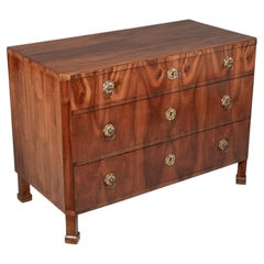 19th Century Biedermeier Commode, Veneer of Walnut