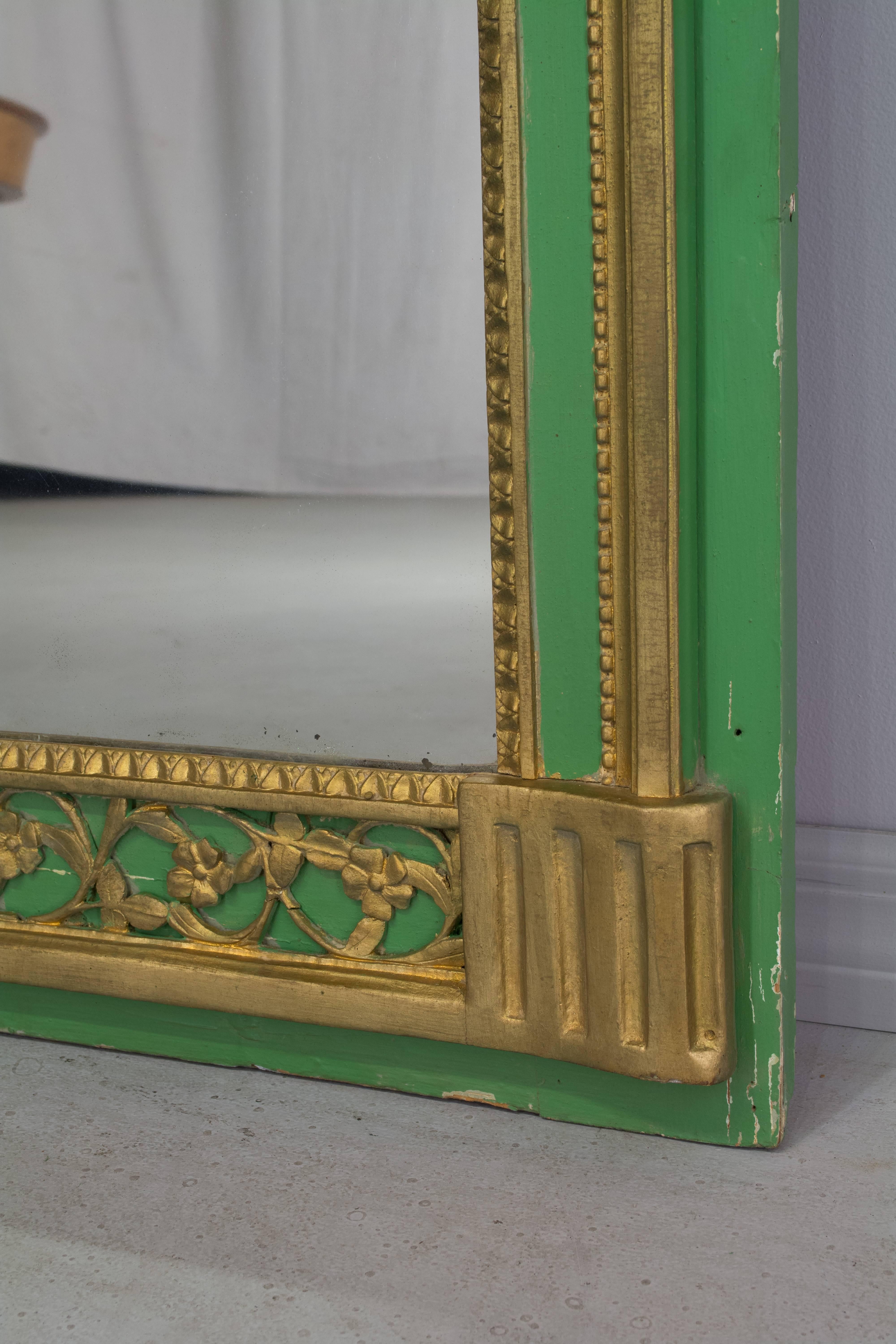 Large 19th Century French Trumeau Mirror 3