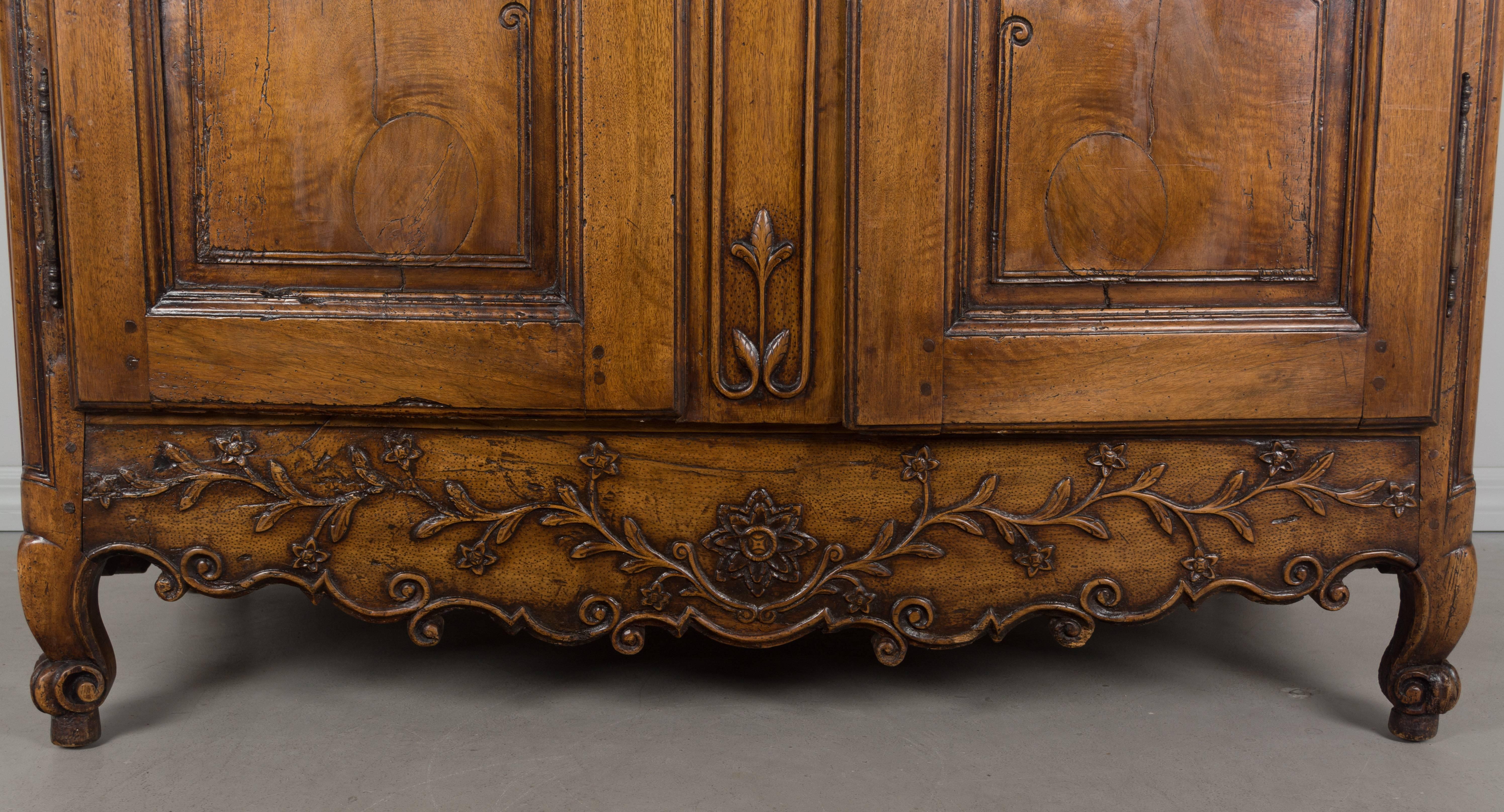 18th Century Louis XV Country French Armoire 1