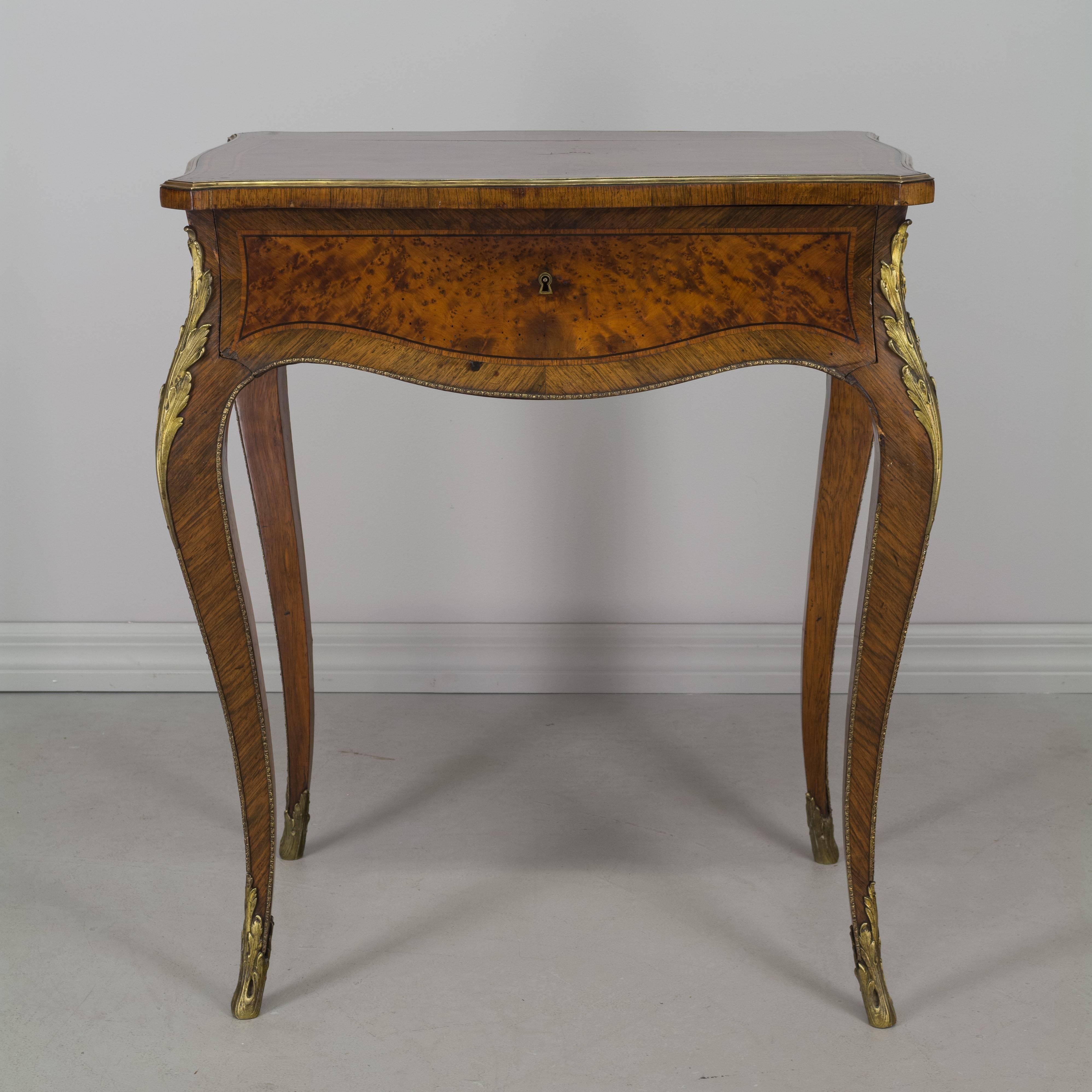 19th Century Louis XV Style Marquetry Table 1