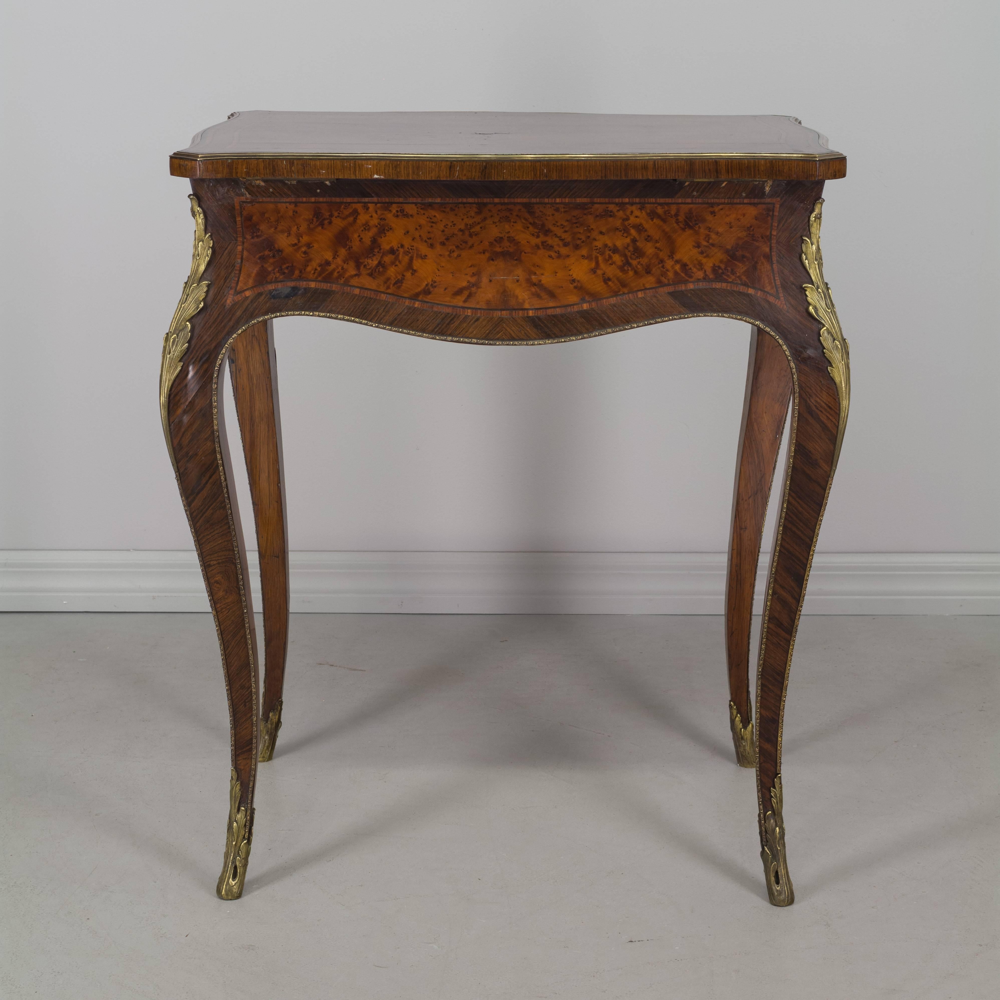 19th Century Louis XV Style Marquetry Table 2