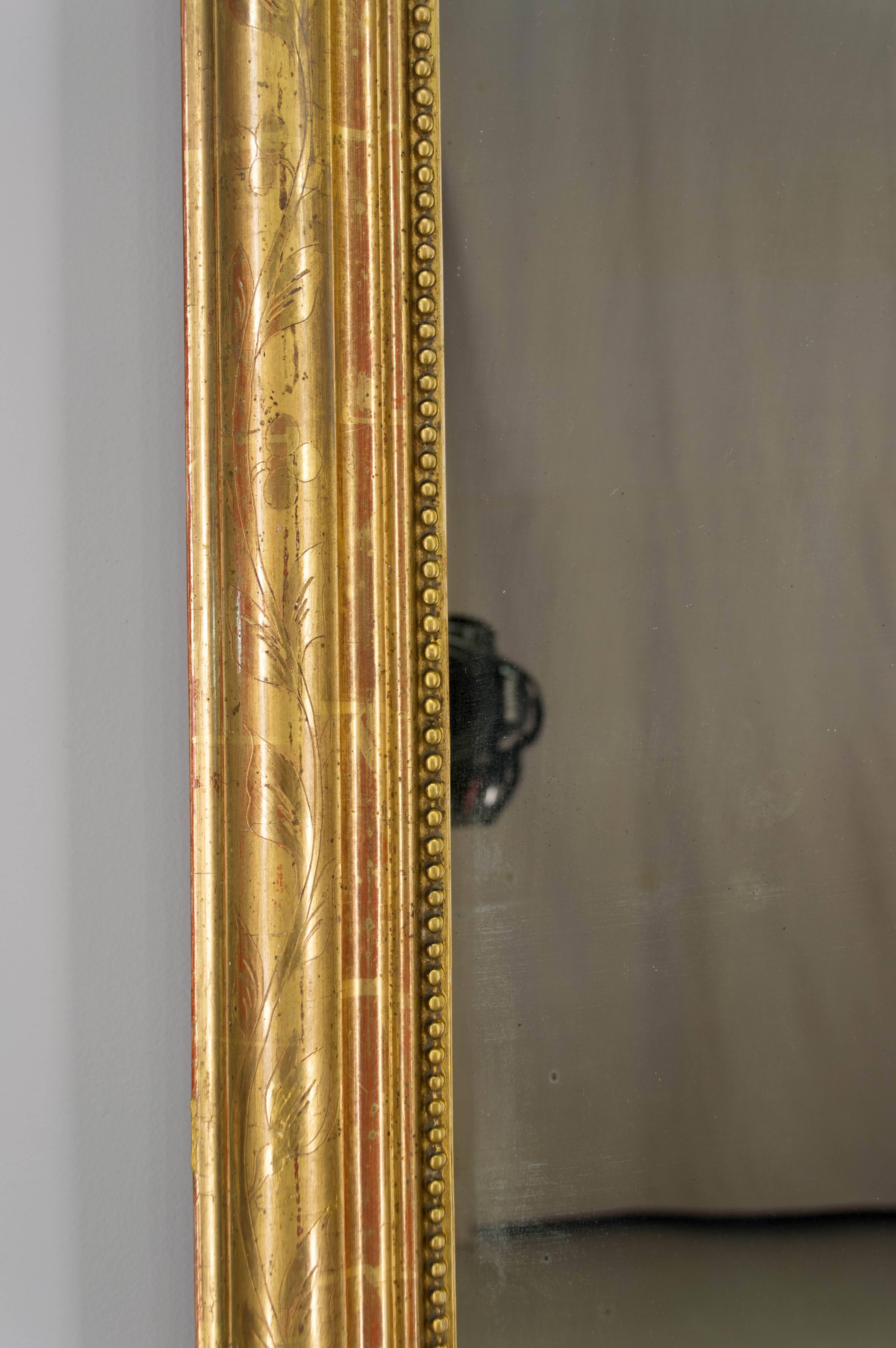 20th Century French Gilded Mirror