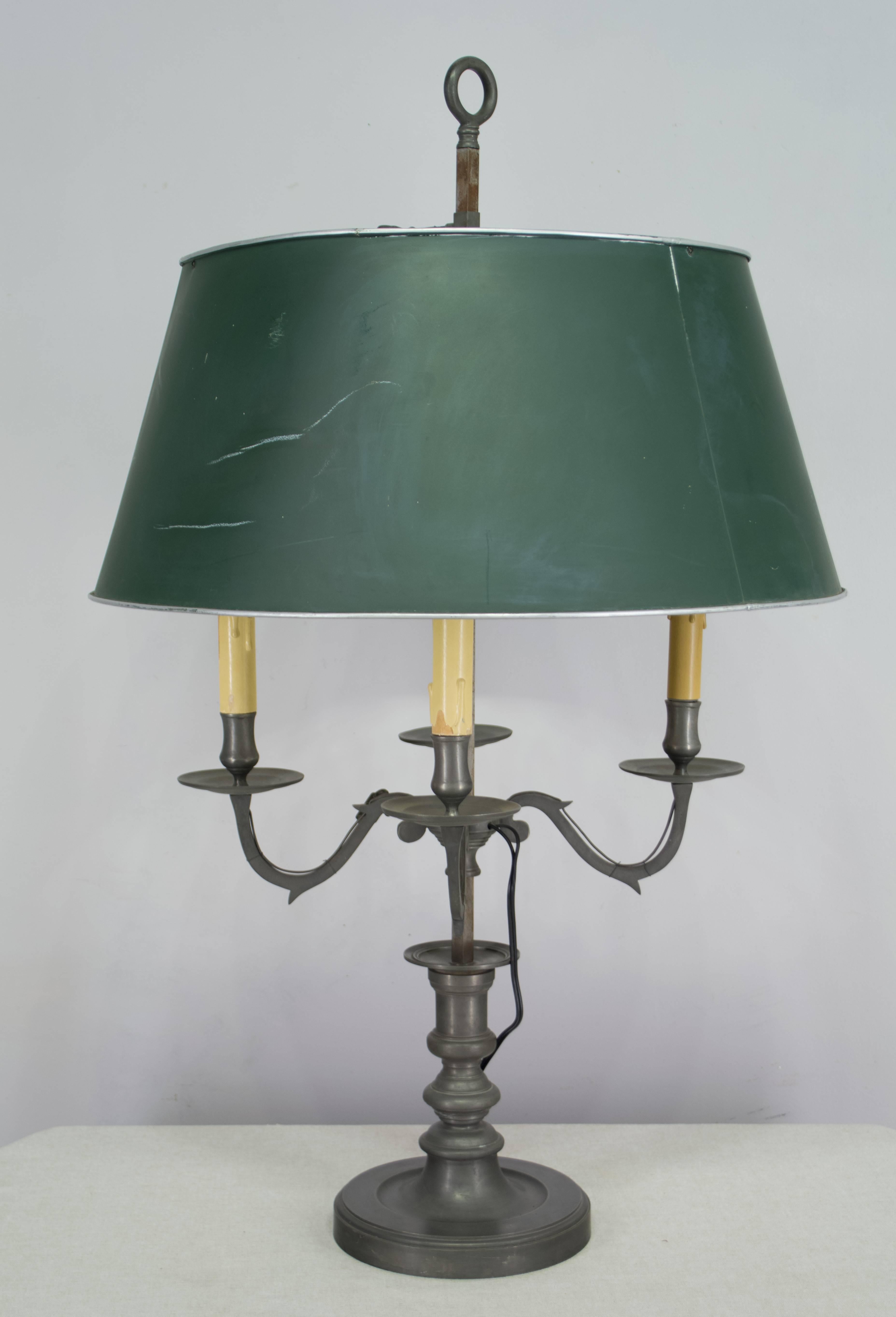 Large French Bouillotte Table Lamp 1