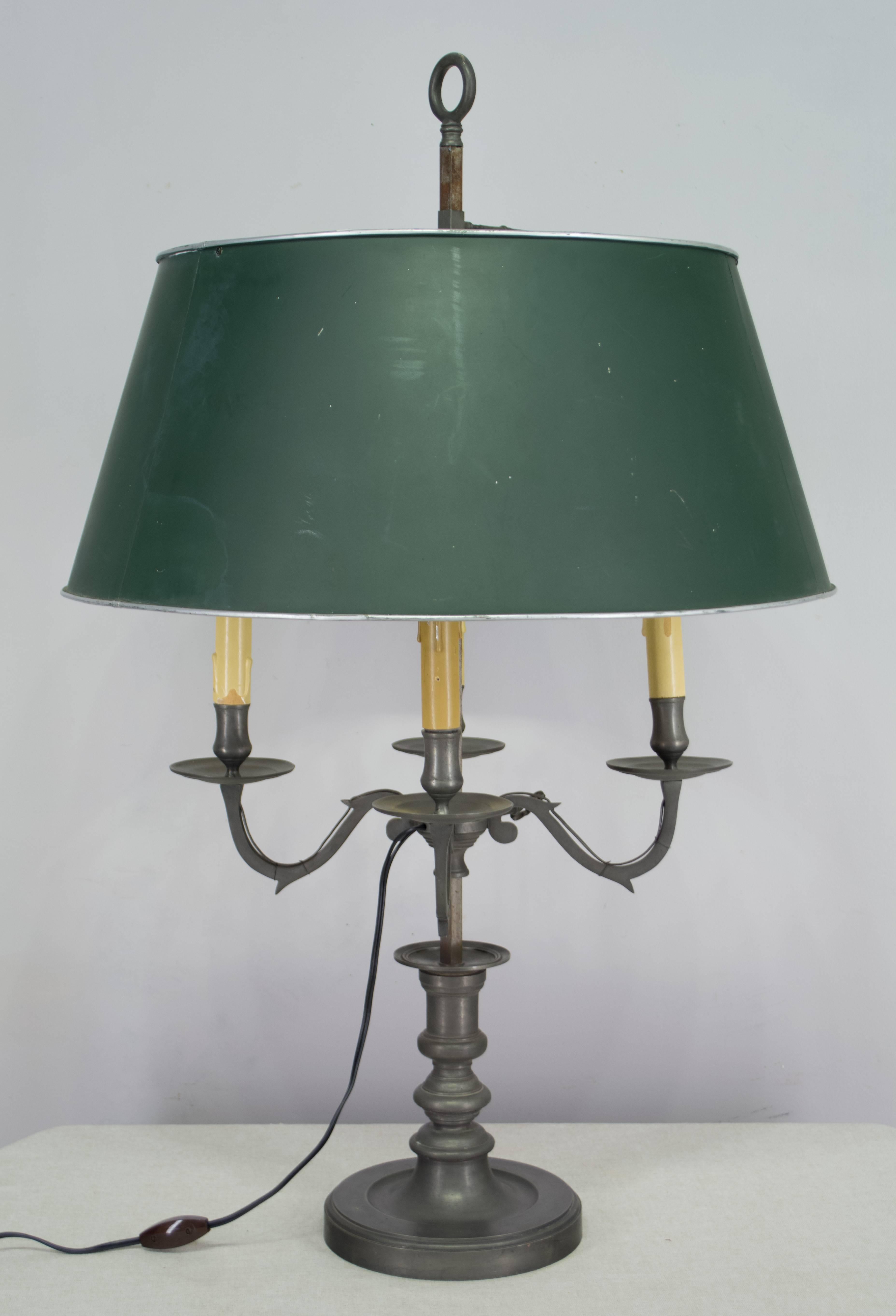 Large French Bouillotte Table Lamp 3