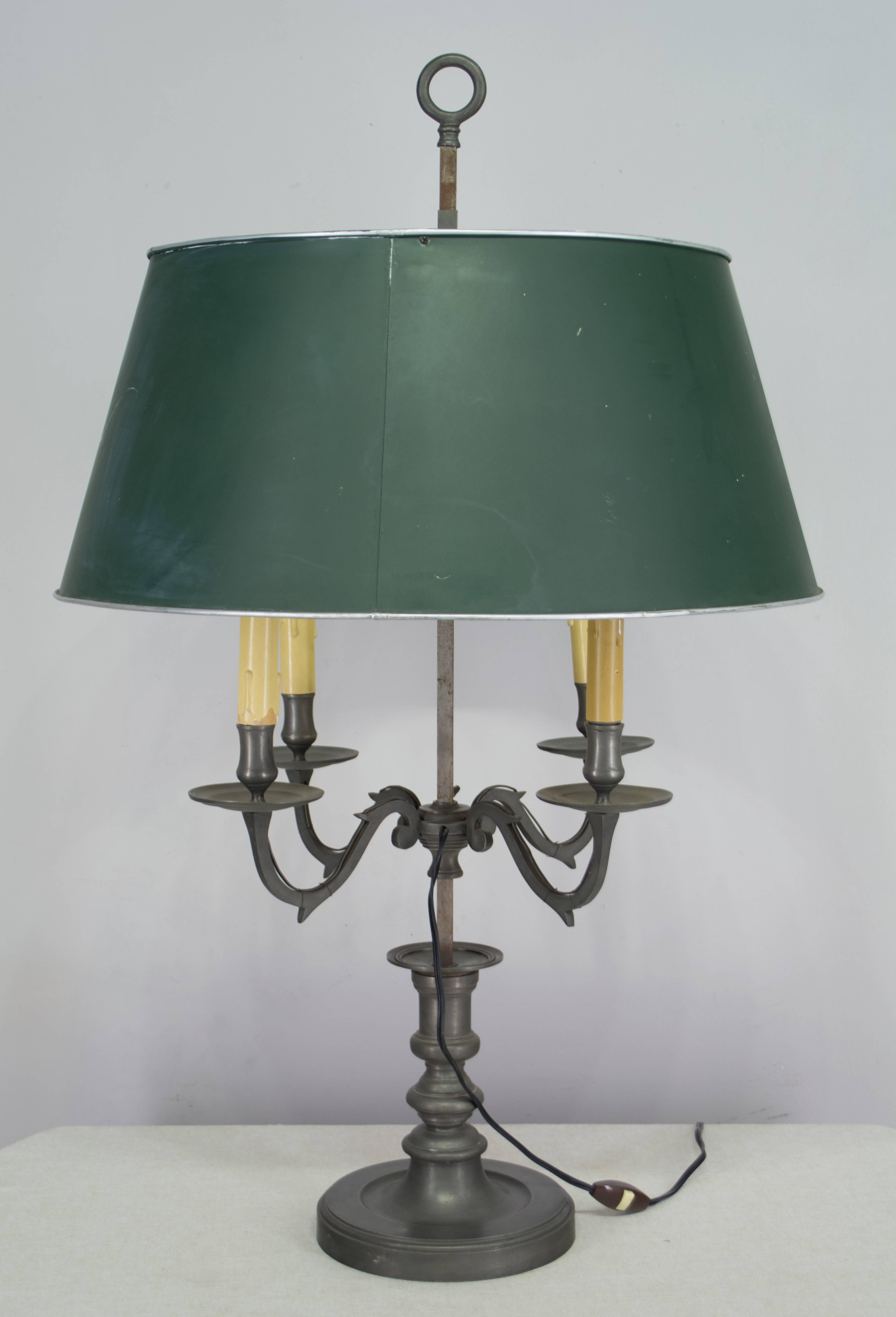 Large French Bouillotte Table Lamp 4