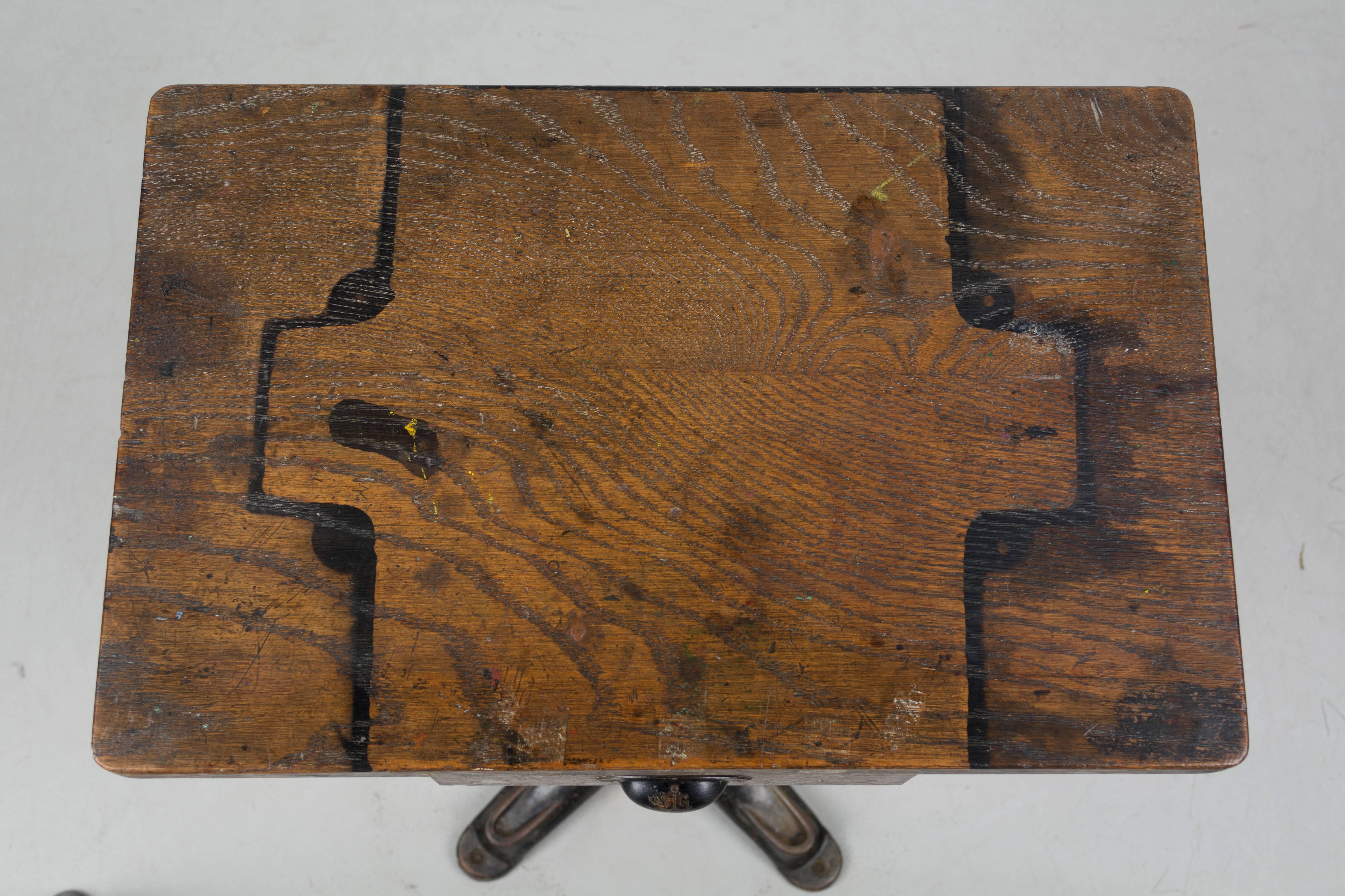19th Century French Industrial Cast Iron Table 7