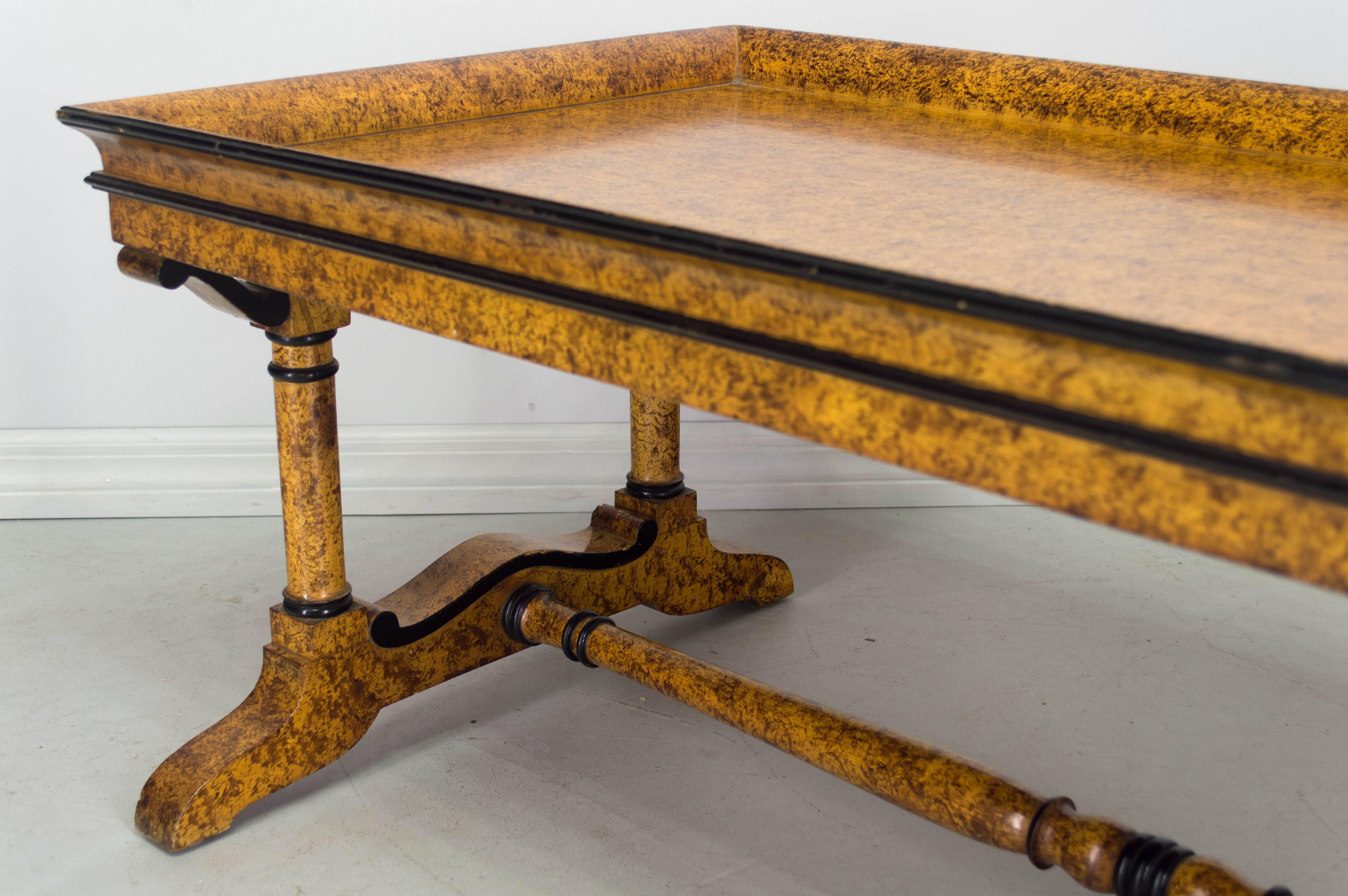 Wood French Charles X Style Coffee Table