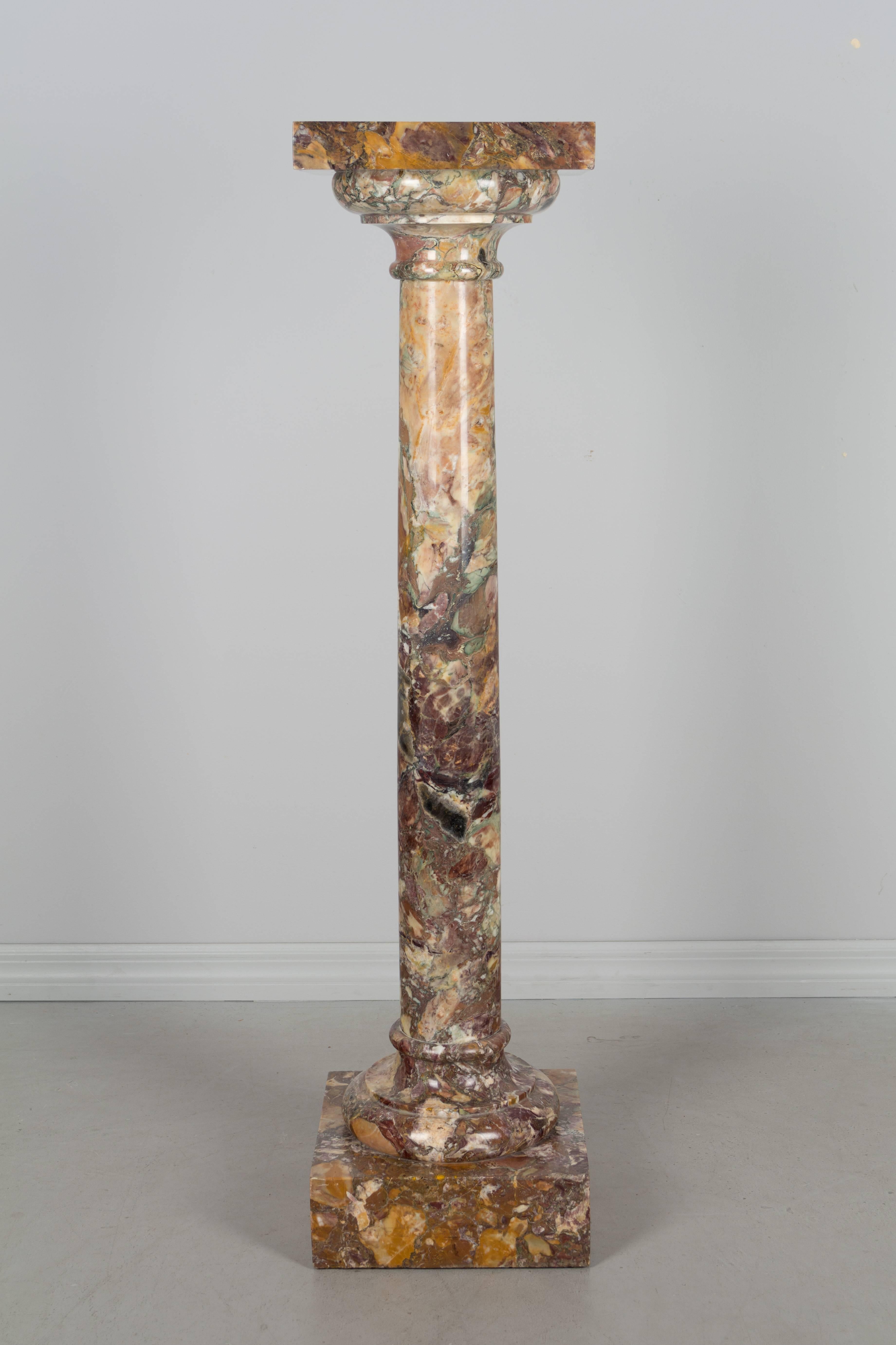 19th Century French Marble Pedestal 1