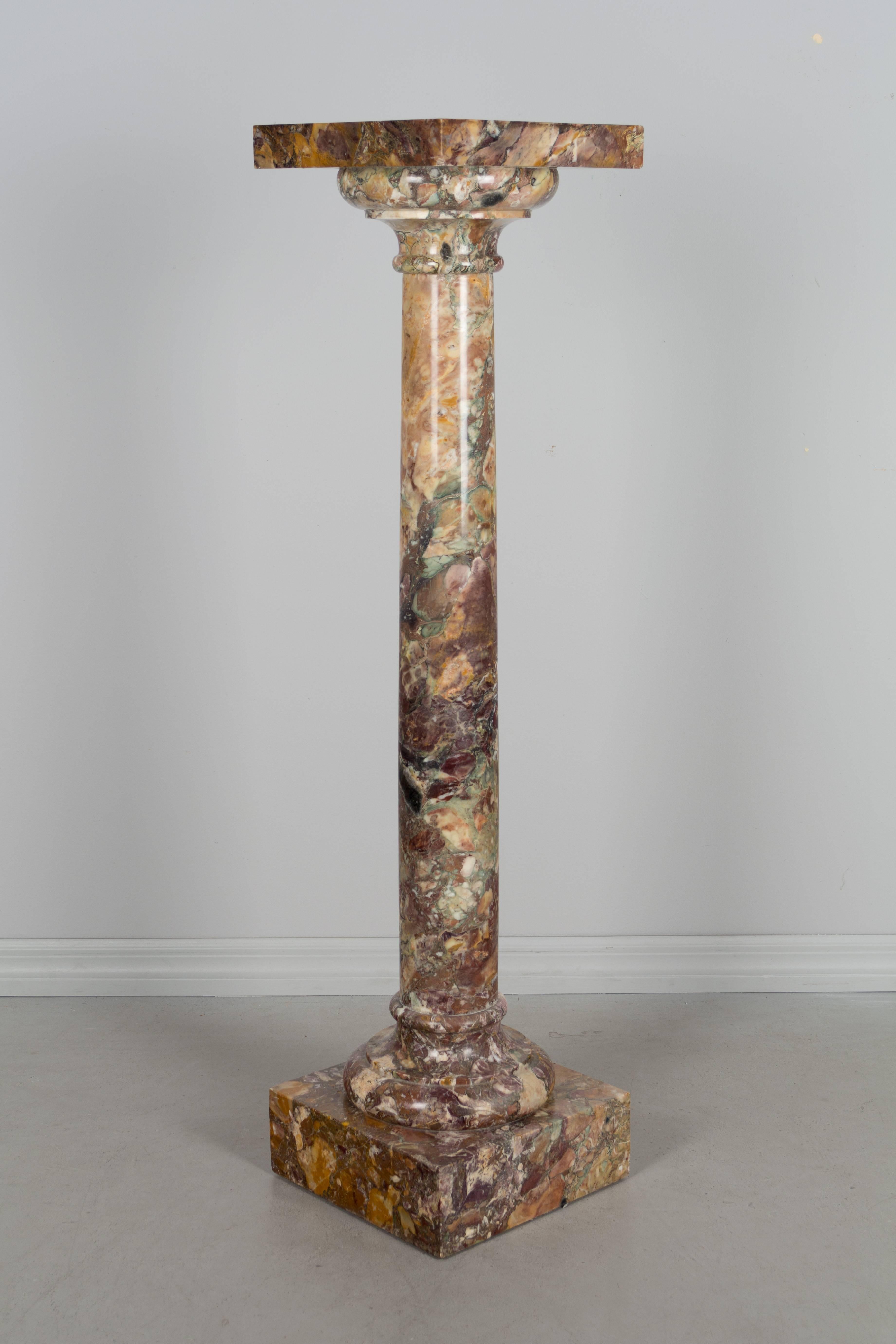 19th Century French Marble Pedestal 4