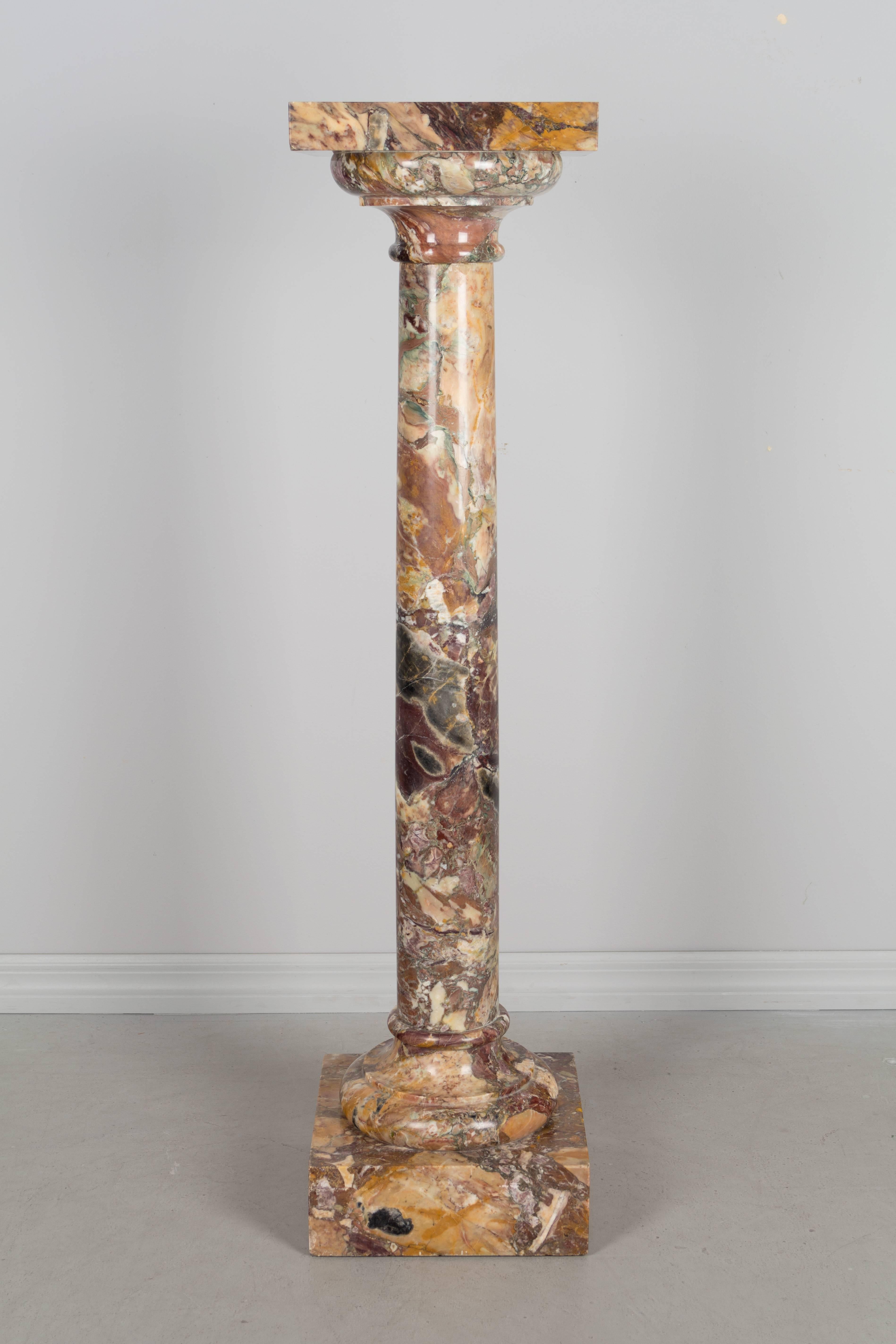 19th Century French Marble Pedestal 3