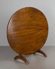 19th Century French Tilt-Top Oval Table