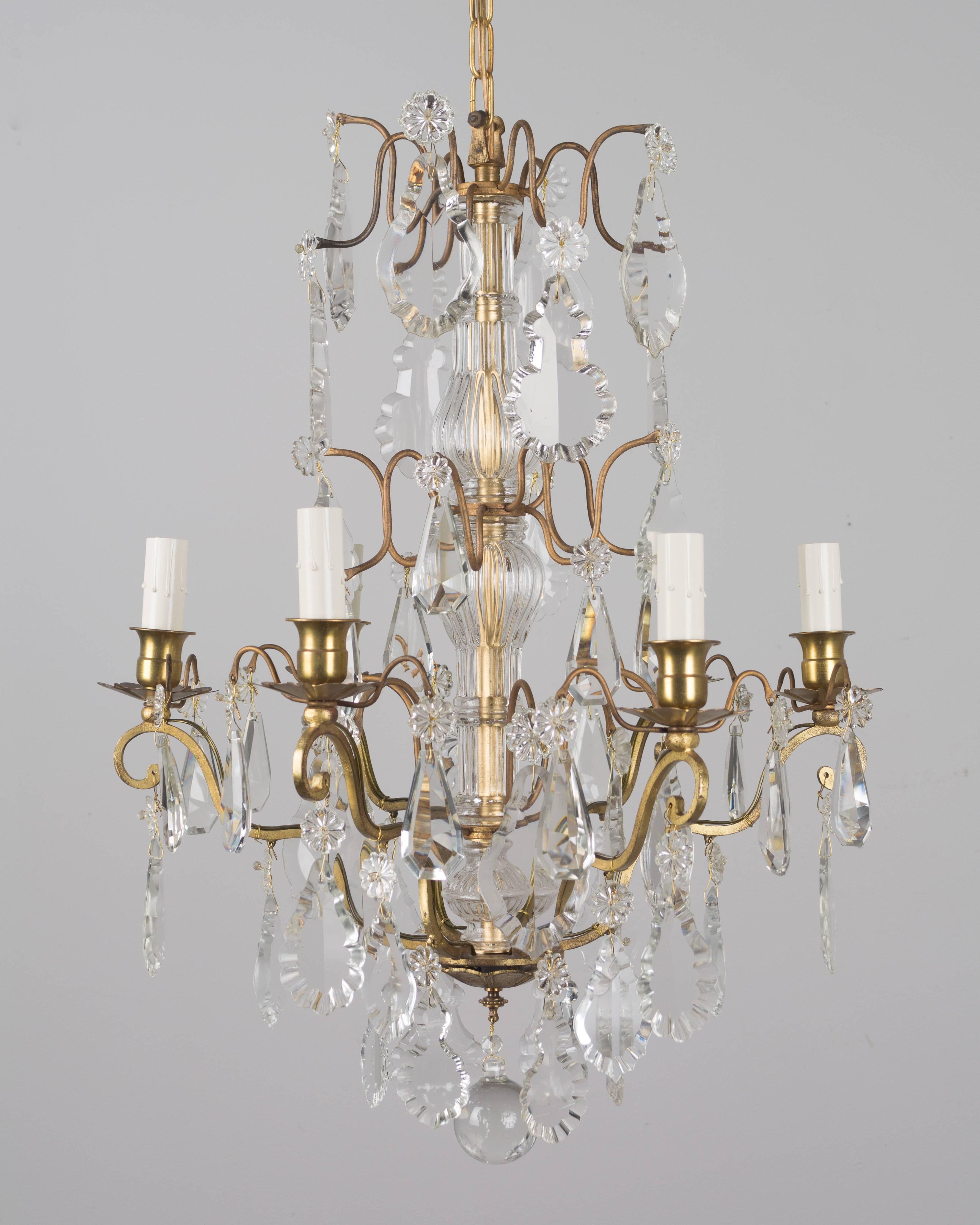 French Louis XV Style Crystal Chandelier 5