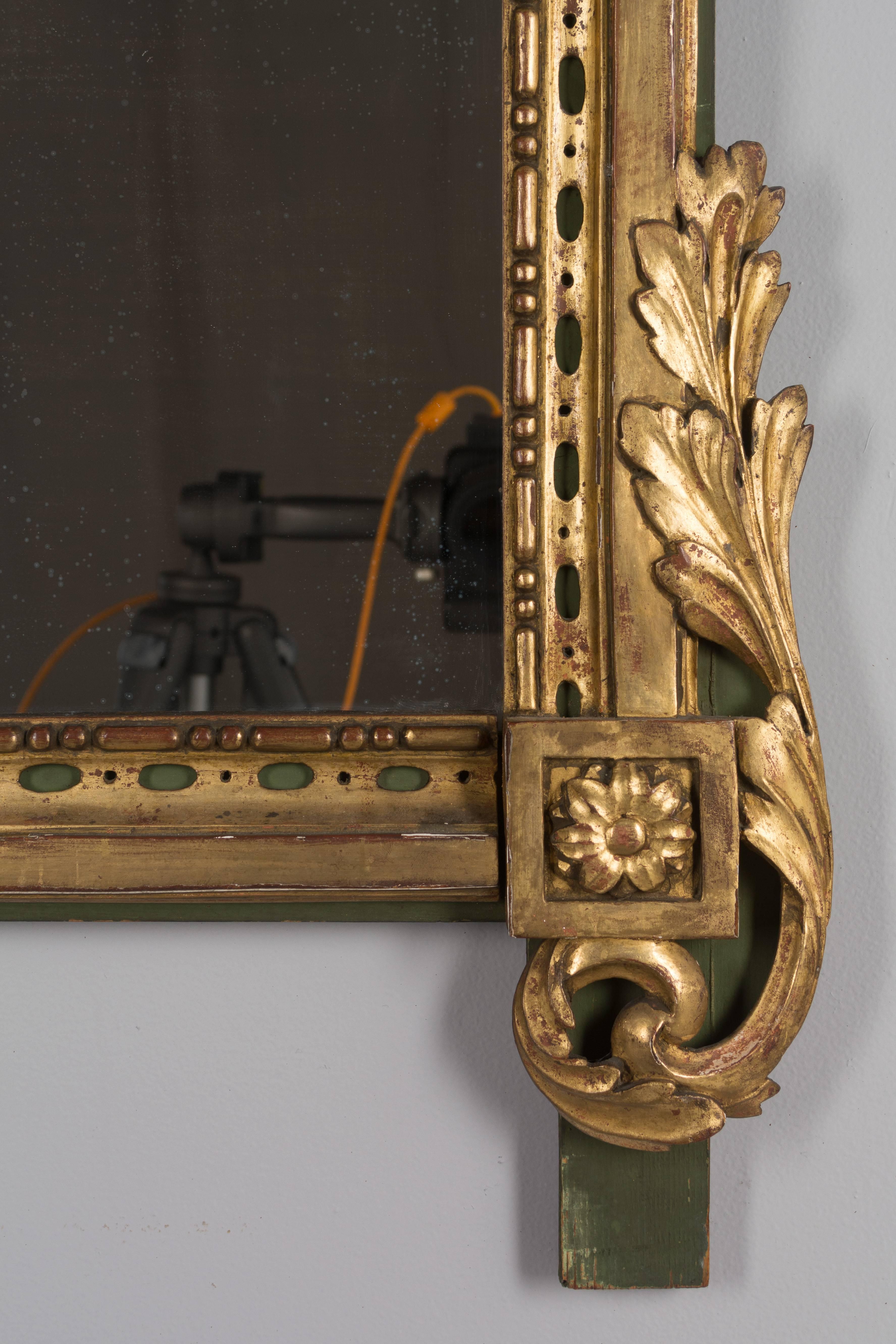 19th Century French Régence Style Parcel-Gilt Mirror 1