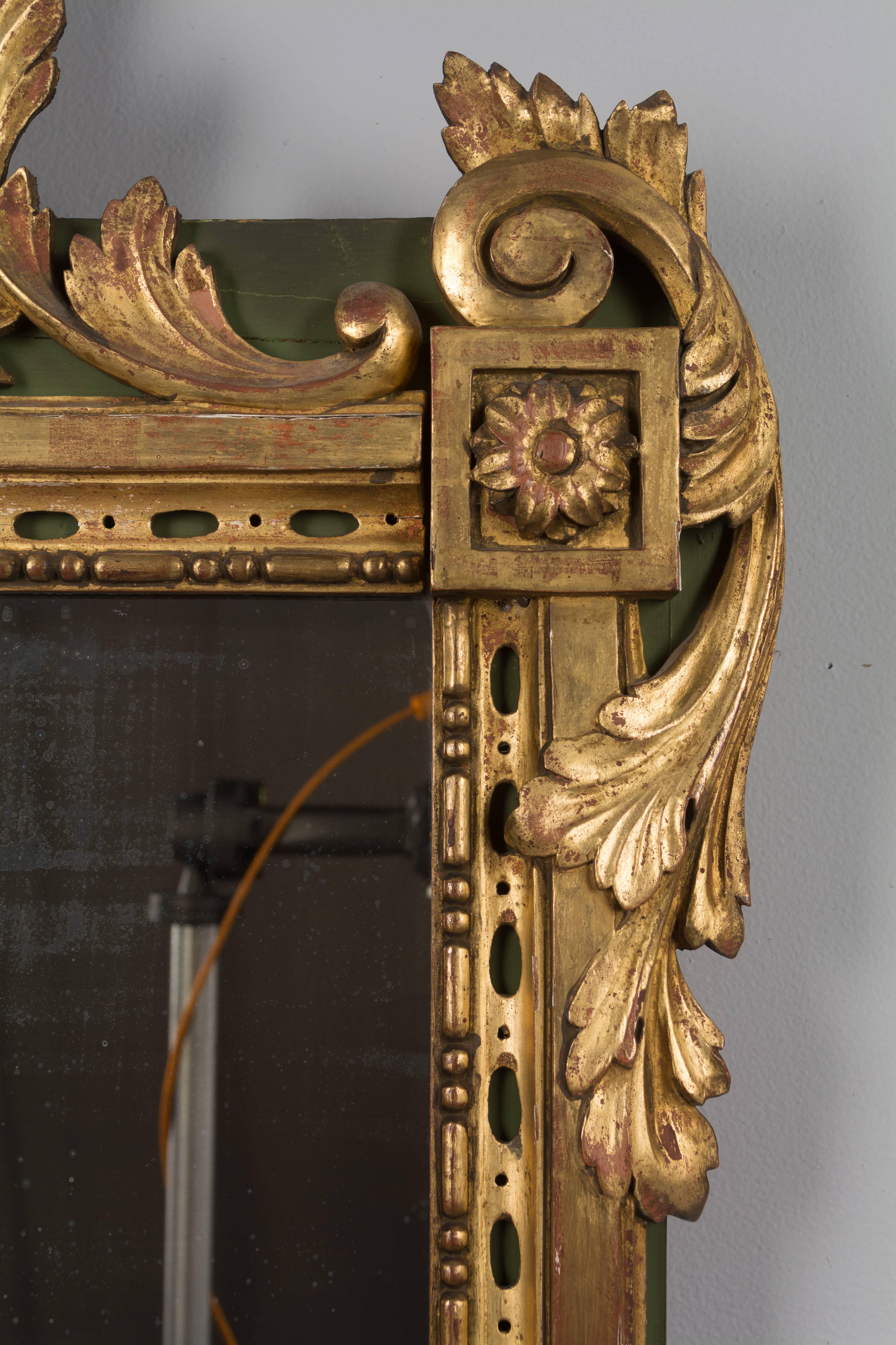 Late 19th Century 19th Century French Régence Style Parcel-Gilt Mirror