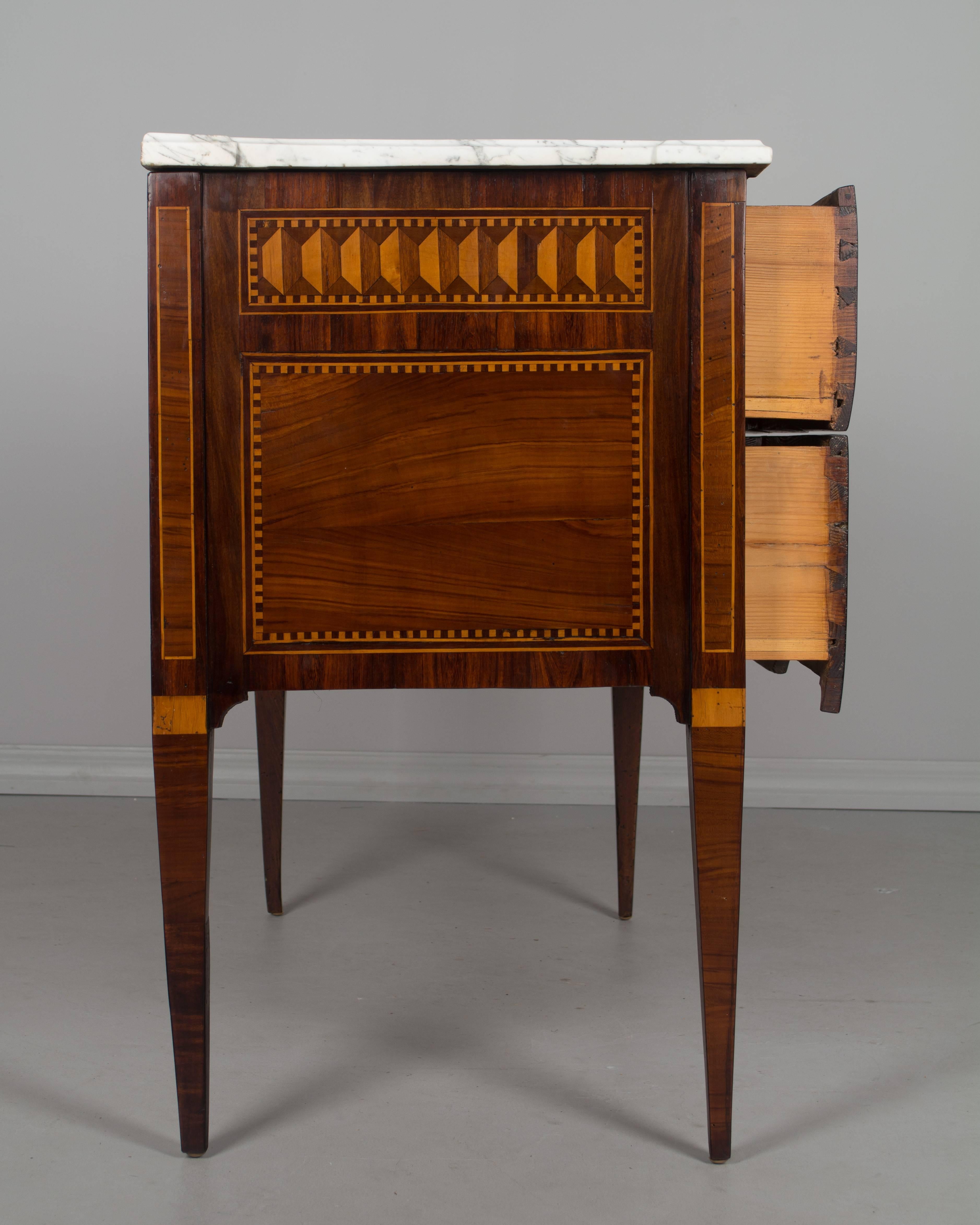 18th Century French Louis XVI Marquetry Commode 1