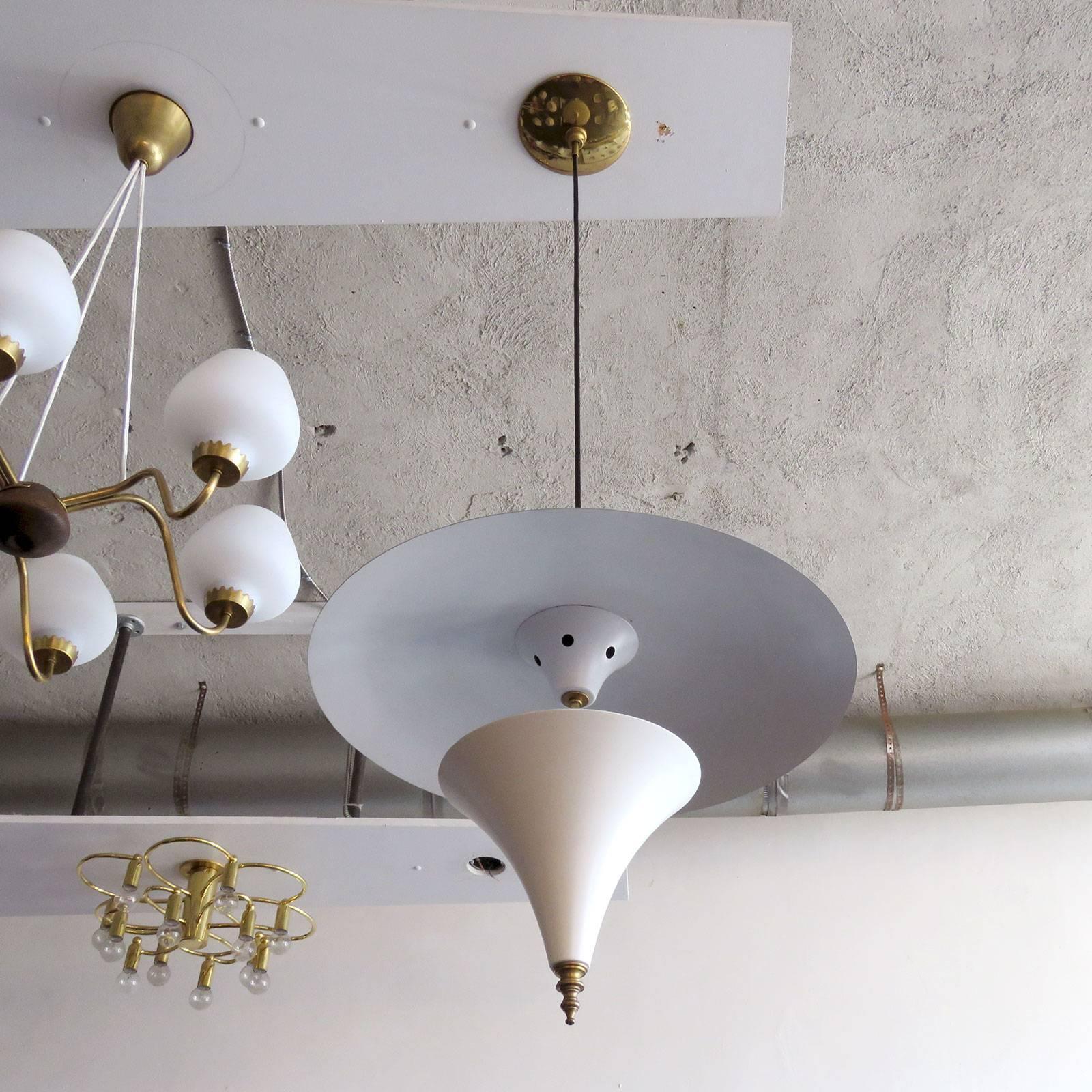 Italian Pendant Lamp In Excellent Condition In Los Angeles, CA