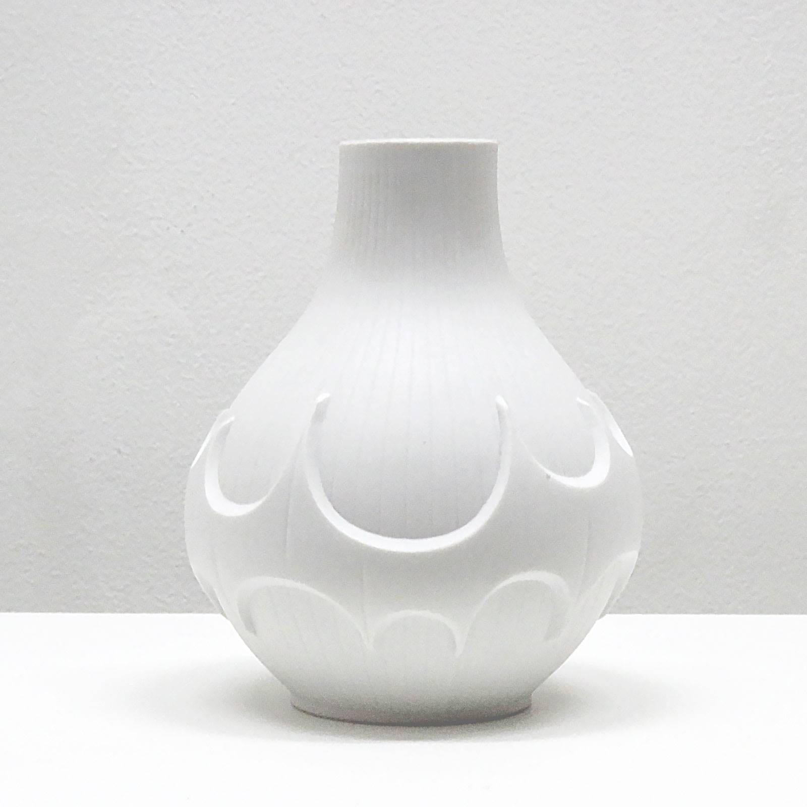 German Op-Art Vase by Werner Uhl for Scherzer