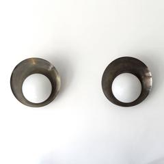 "Concha" Wall Lights in Nickel