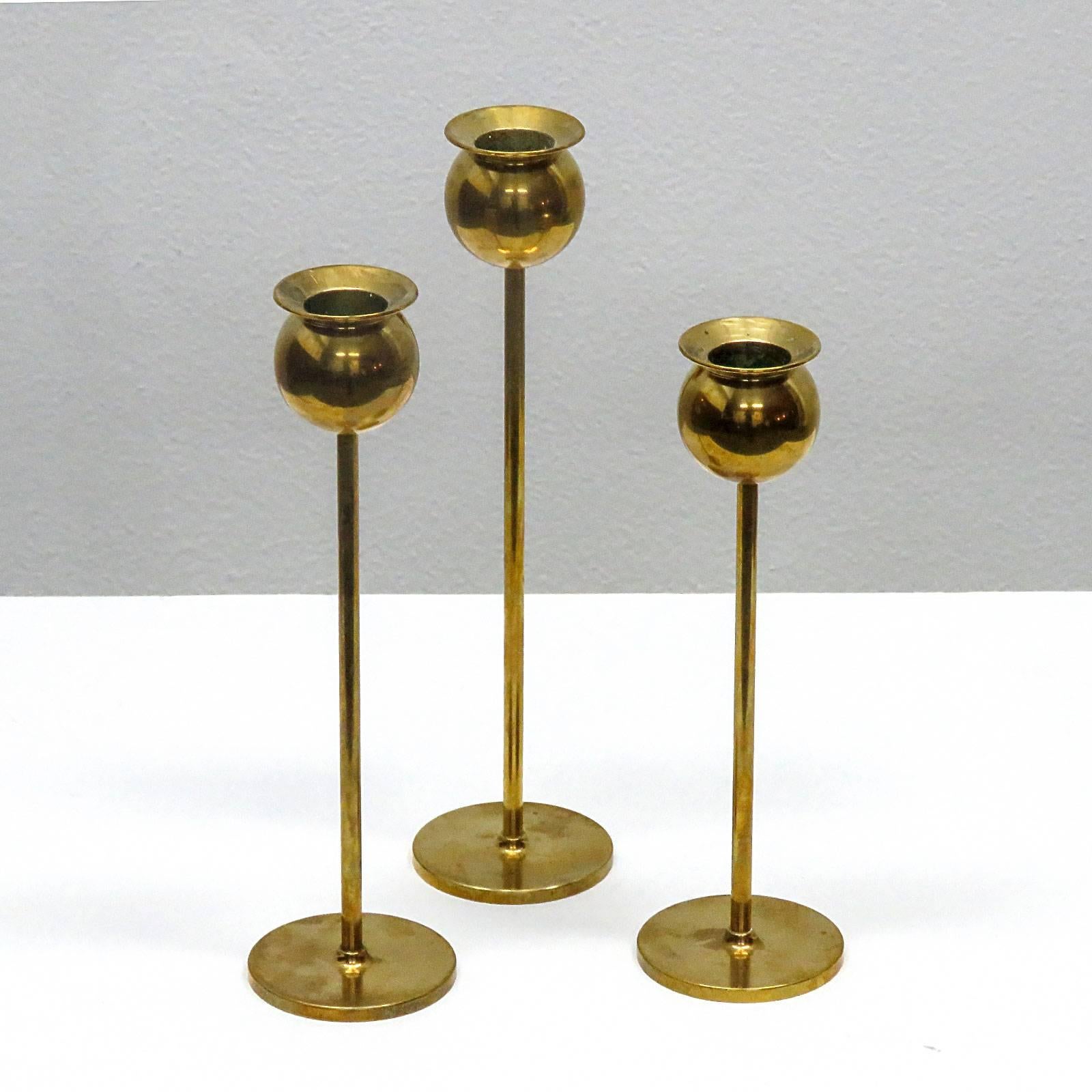 Swedish Tulip Candlesticks by Pierre Forssell for Skultuna