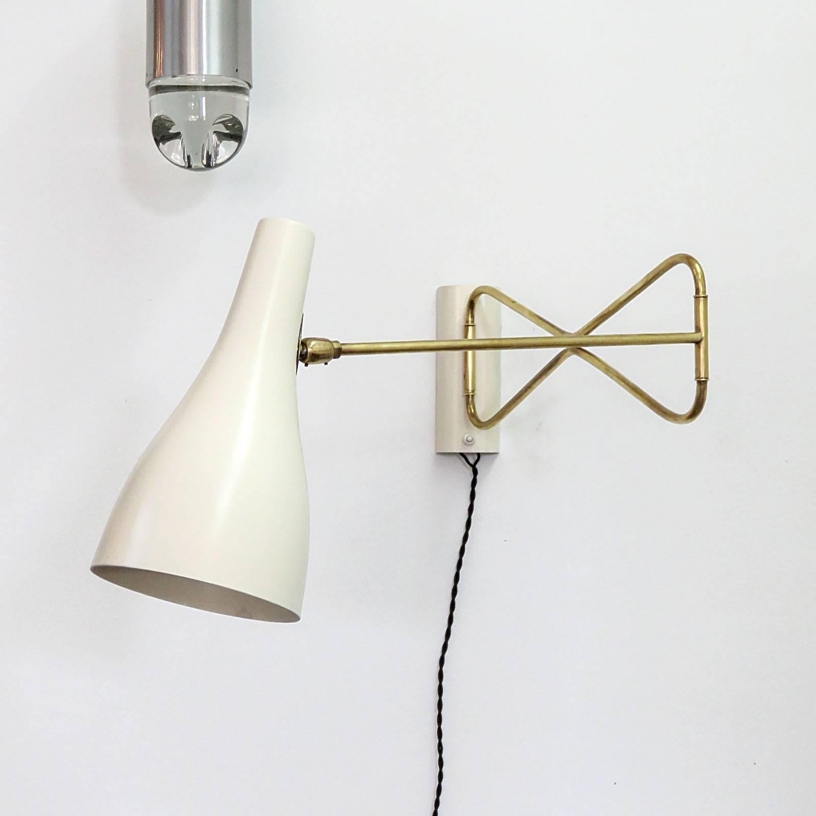 Austrian Swing Arm Wall Light In Excellent Condition In Los Angeles, CA