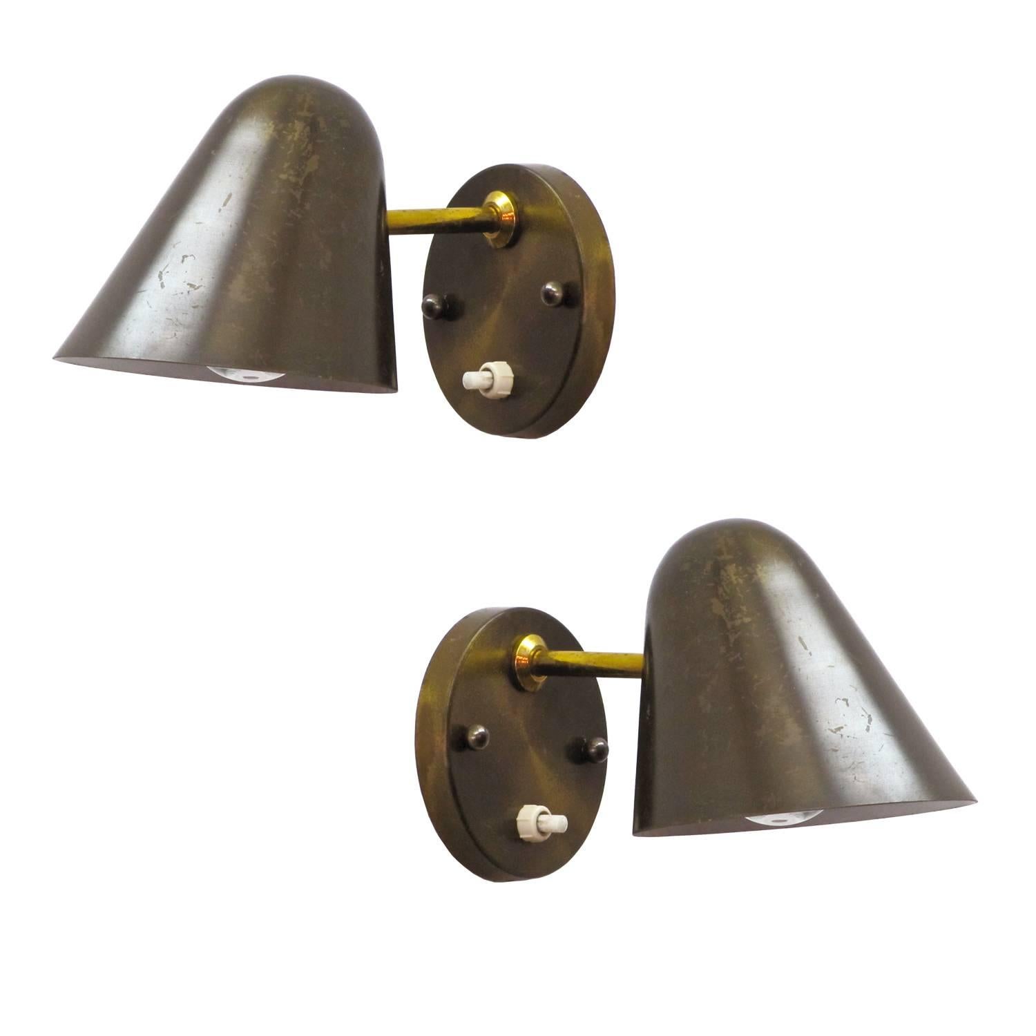 Pair of Jacques Biny Sconces