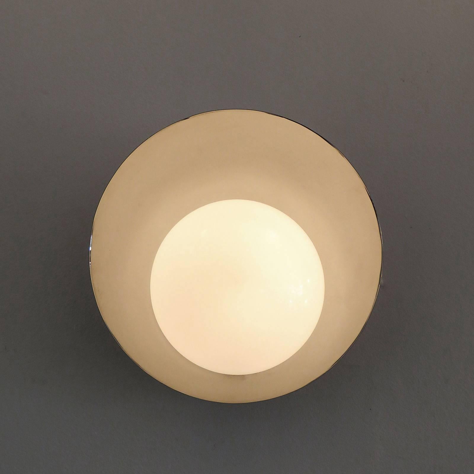 Opaline Glass Wall Lights 