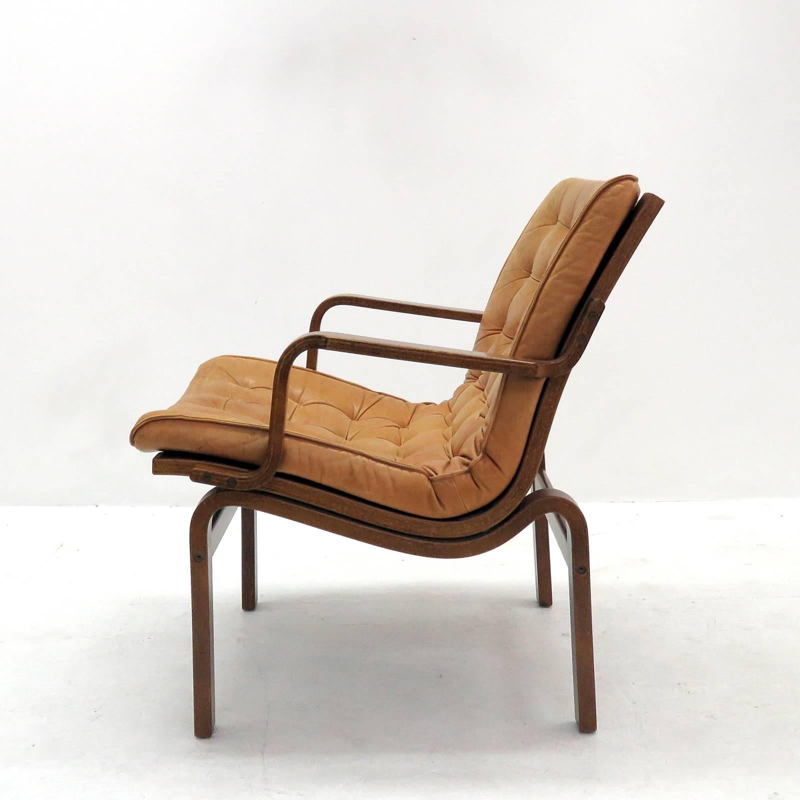 Danish Bentwood Leather Chairs 1