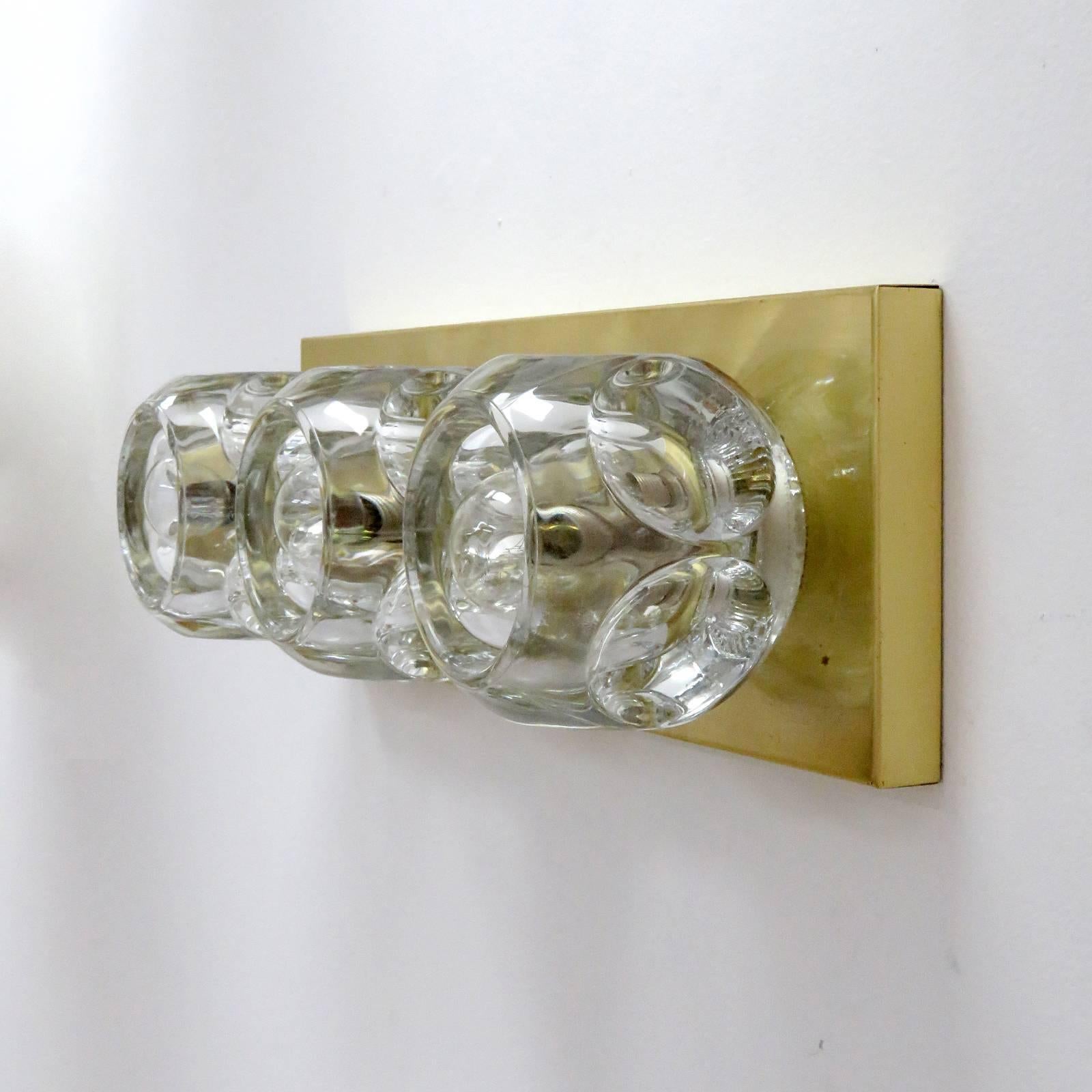 Modern Pair of Cubic Wall Lights by Peill & Putzler