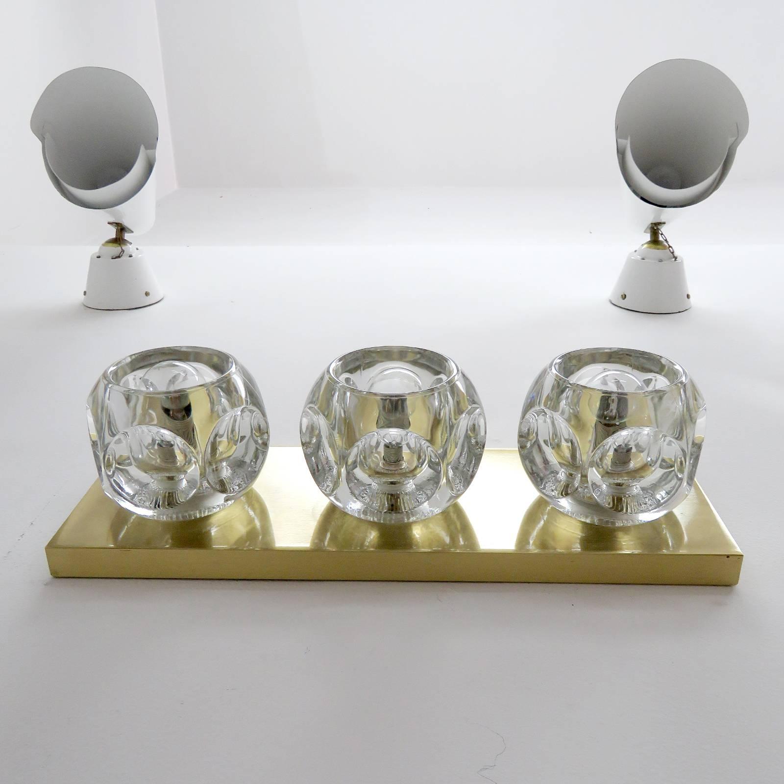 Late 20th Century Pair of Cubic Wall Lights by Peill & Putzler