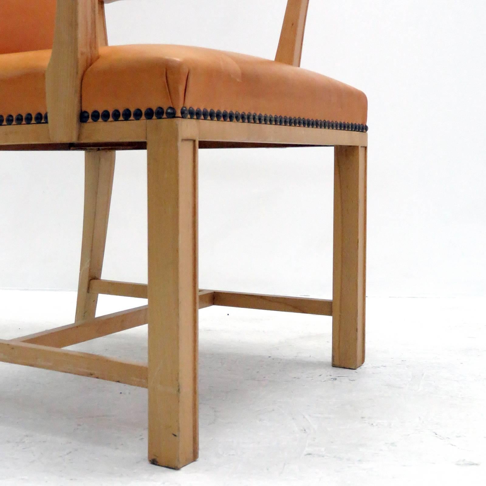 Swedish Highback Leather Chair 2