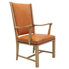 Swedish Highback Leather Chair