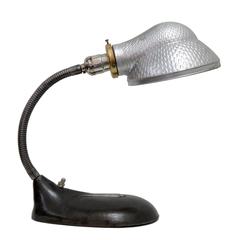 Industrial Table Lamp with Mercury Glass Shade 2