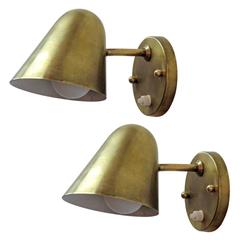 Pair of Jacques Biny Wall Lights