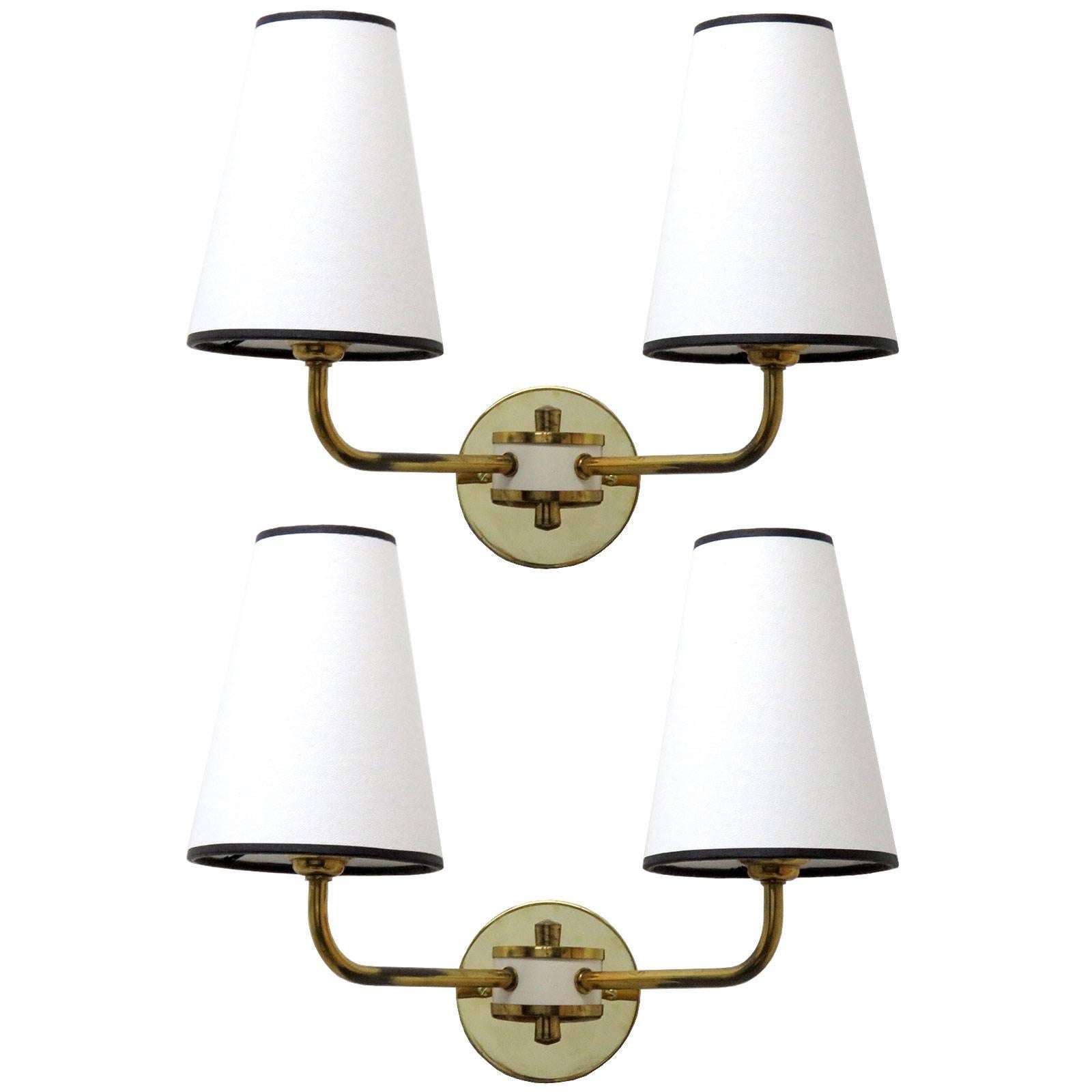 French Double Arm Wall Lights at 1stDibs
