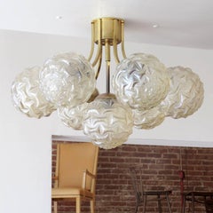 German Atomic Flush Mount Chandelier